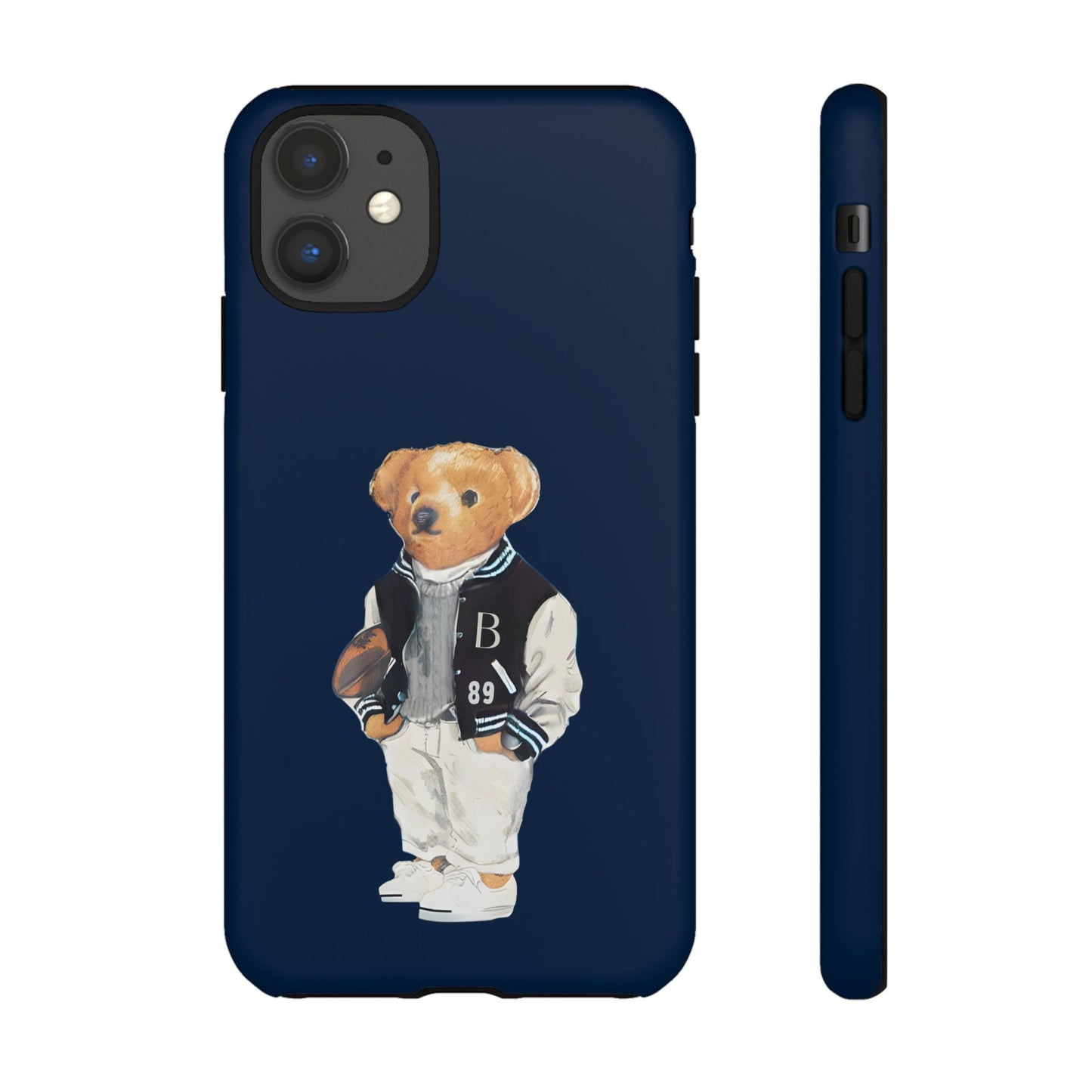 Dark Blue Tough Bear Phone Case