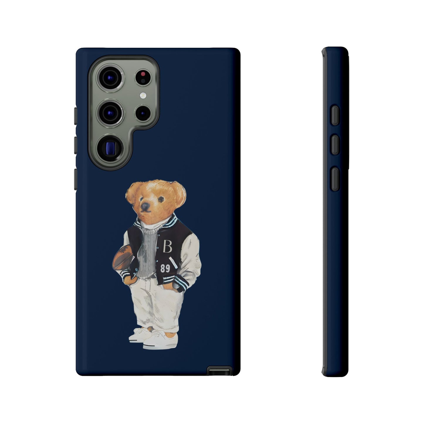 Dark Blue Tough Bear Phone Case