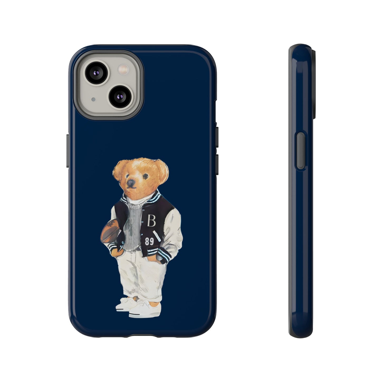 Dark Blue Tough Bear Phone Case