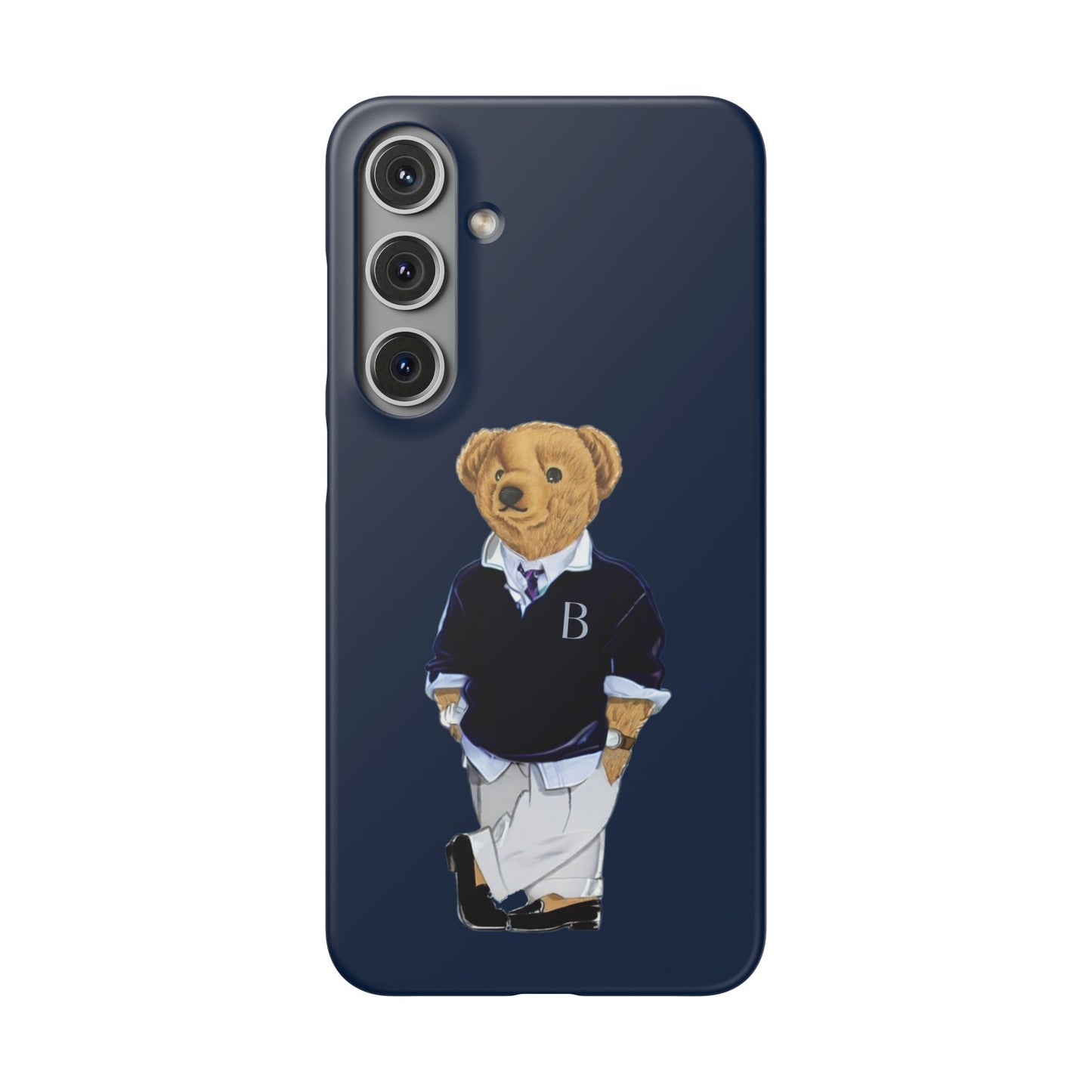 Dark Blue Bear Snap Case – Bold & Stylish