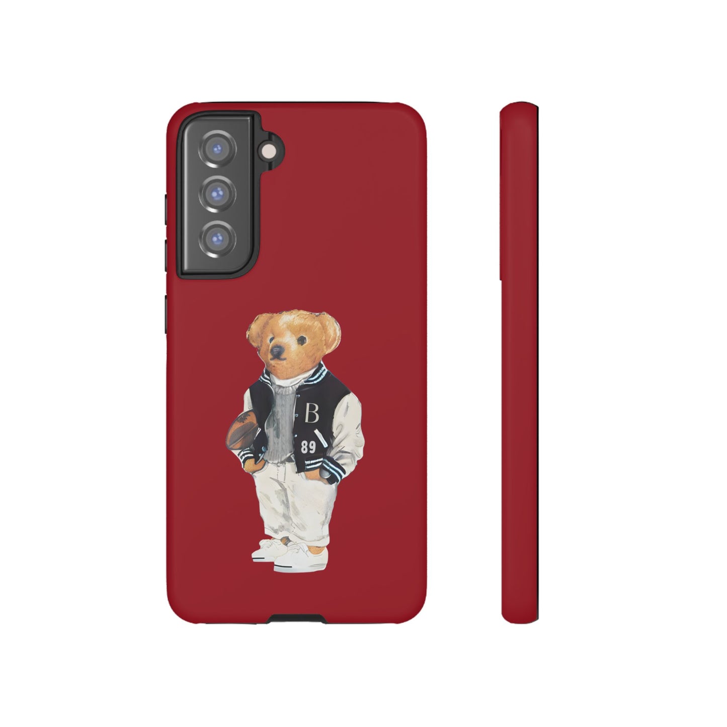 Red Tough Bear Phone Case