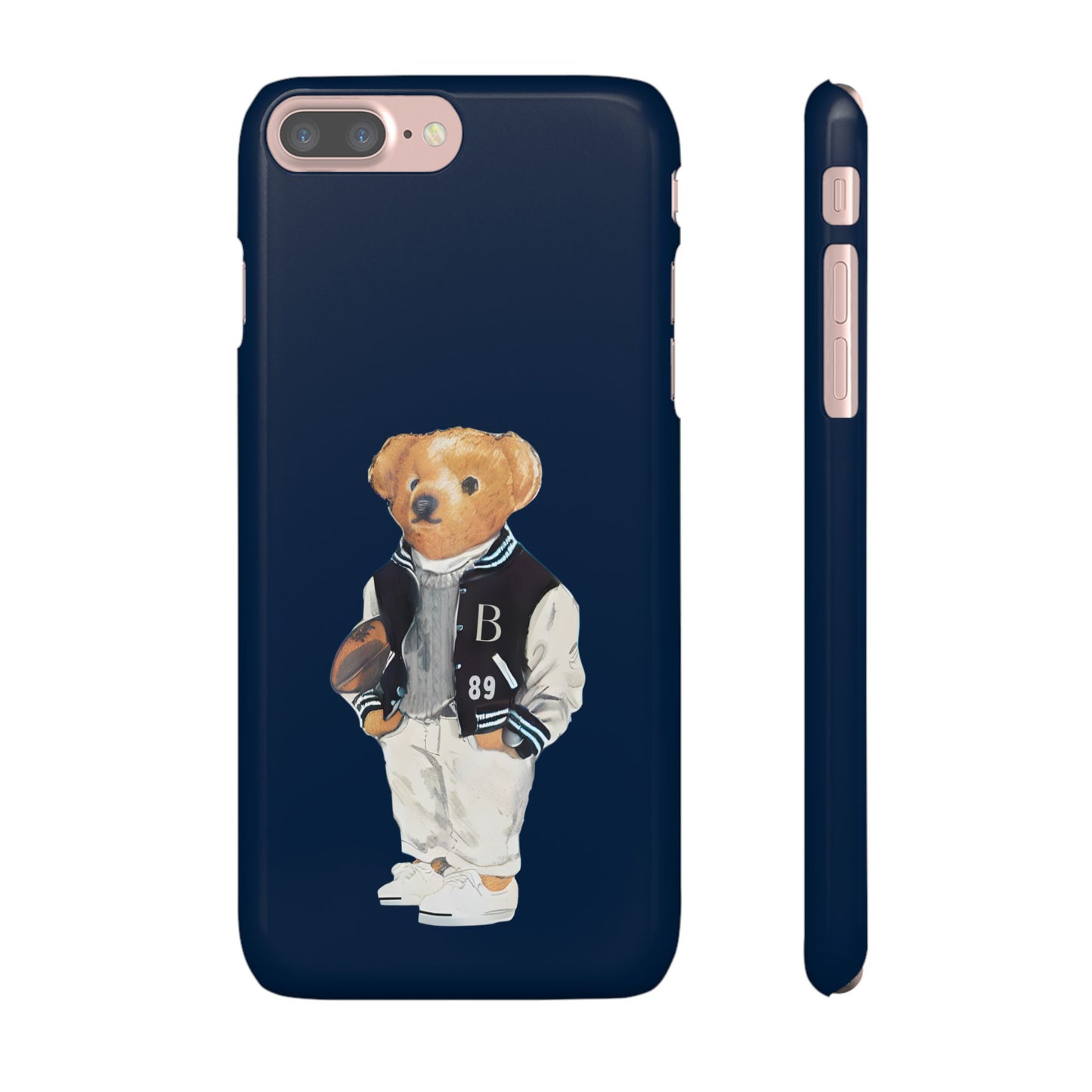 Dark Blue Bear Snap Case – Bold & Stylish