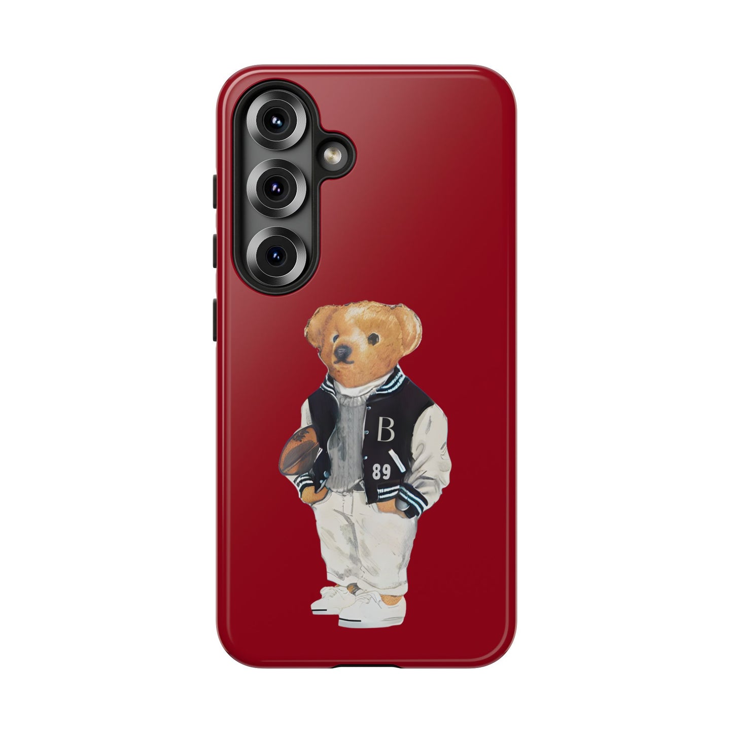 Red Tough Bear Phone Case