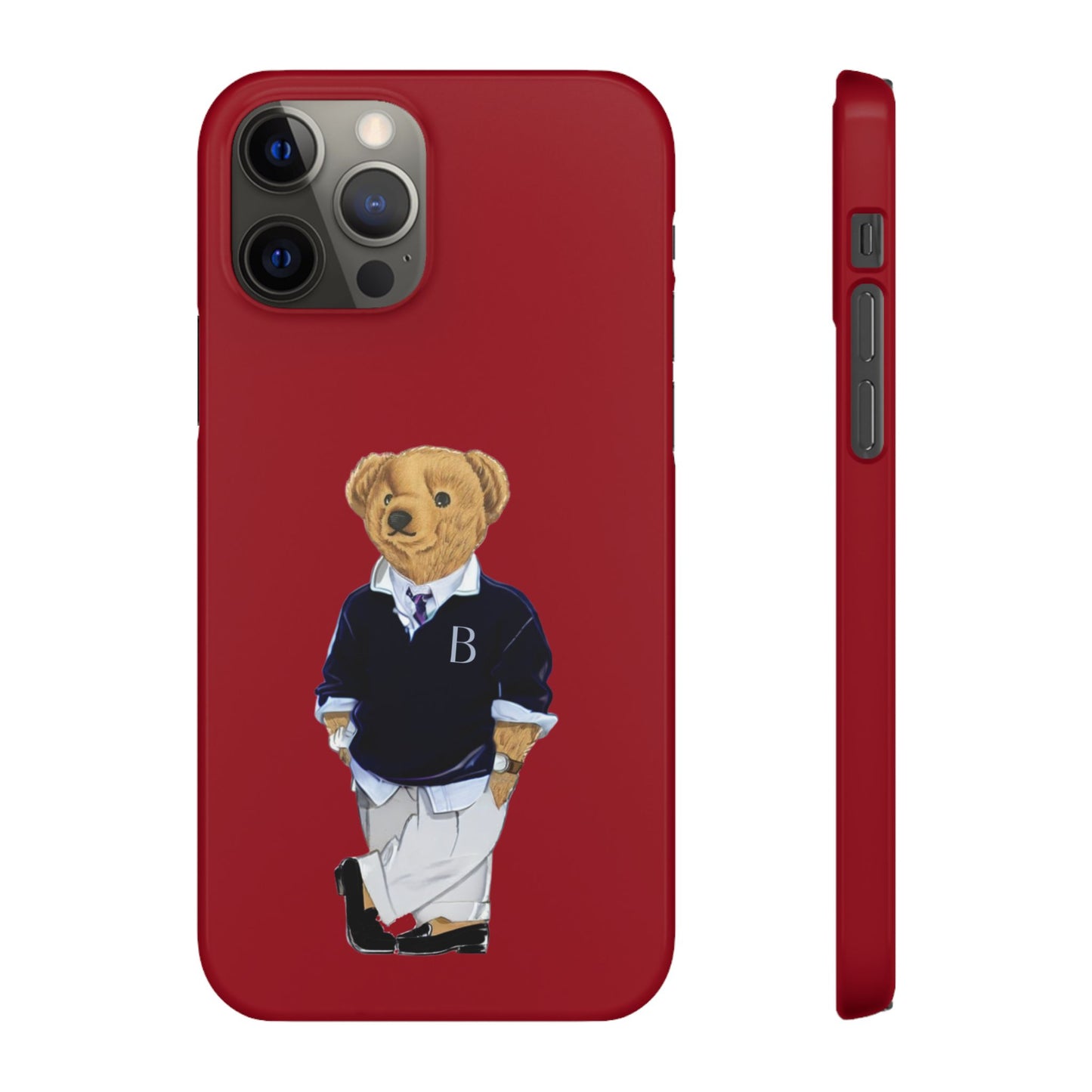 Red Bear Snap Case – Bold & Stylish