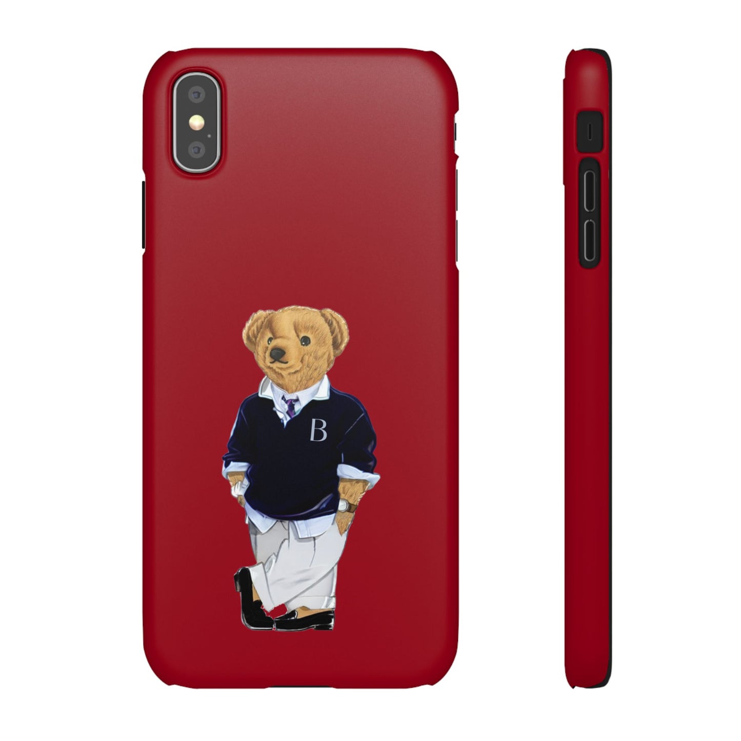 Red Bear Snap Case – Bold & Stylish