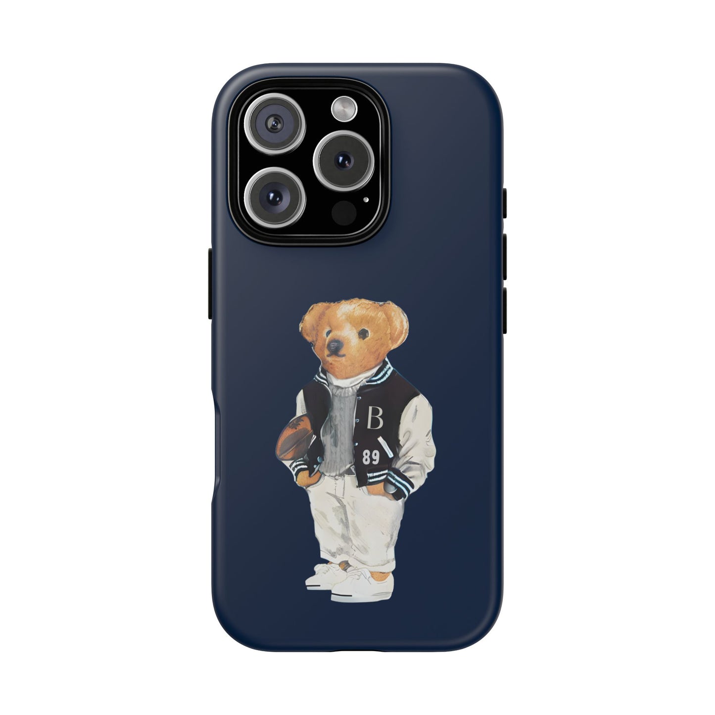 Dark Blue Tough Bear Phone Case