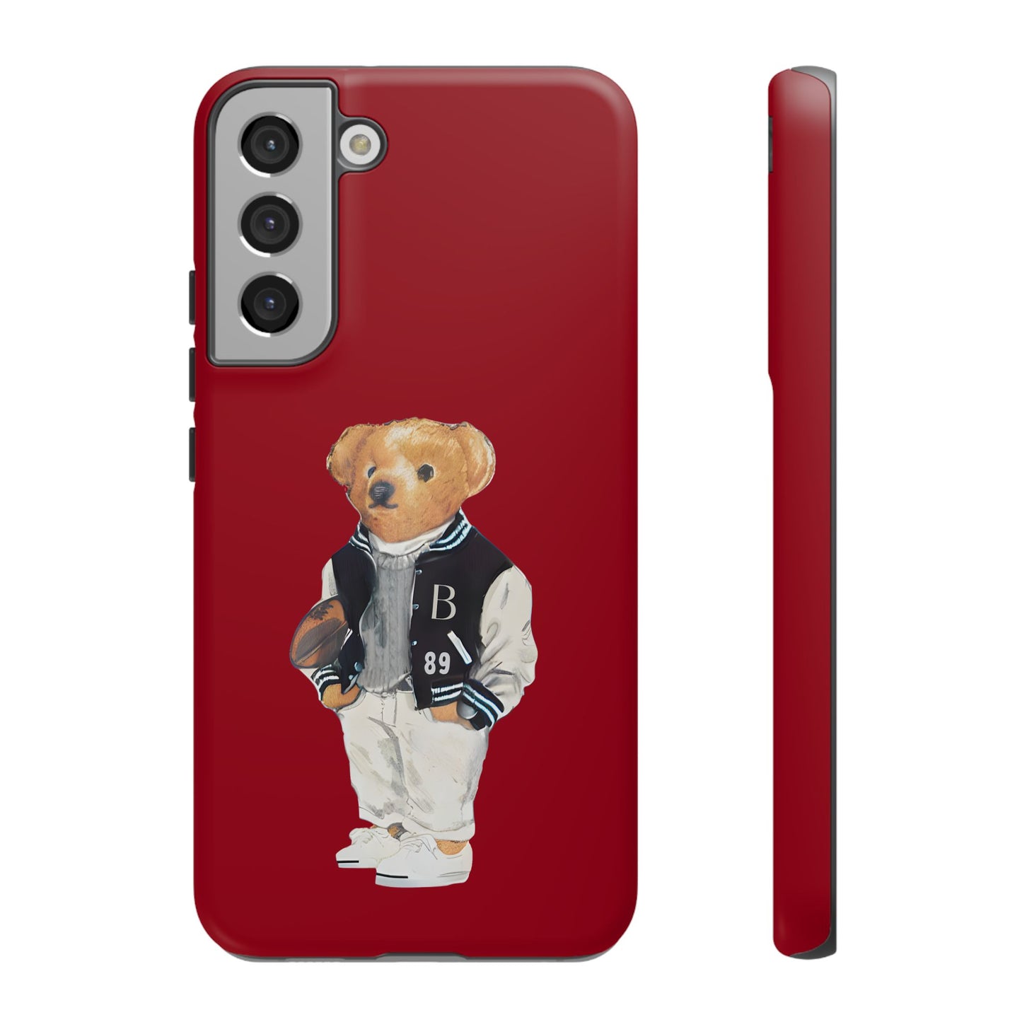 Red Tough Bear Phone Case