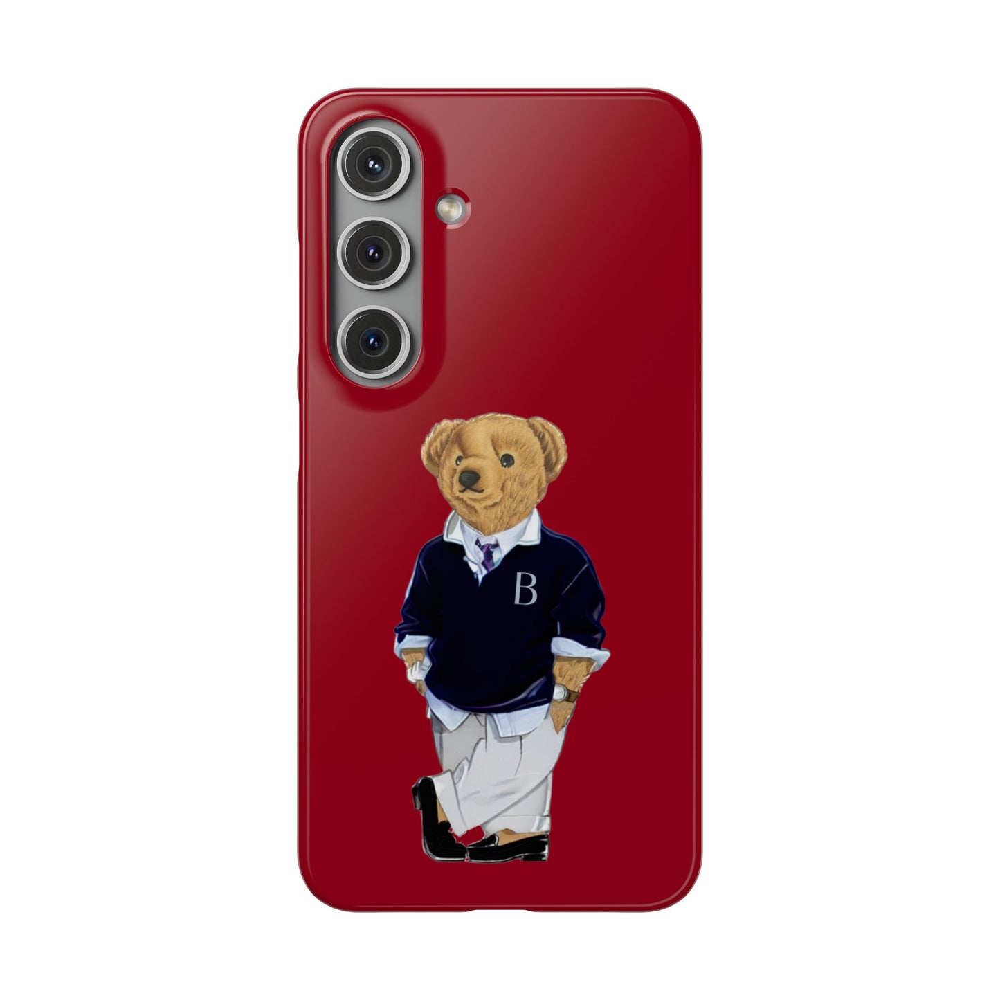 Red Bear Snap Case – Bold & Stylish