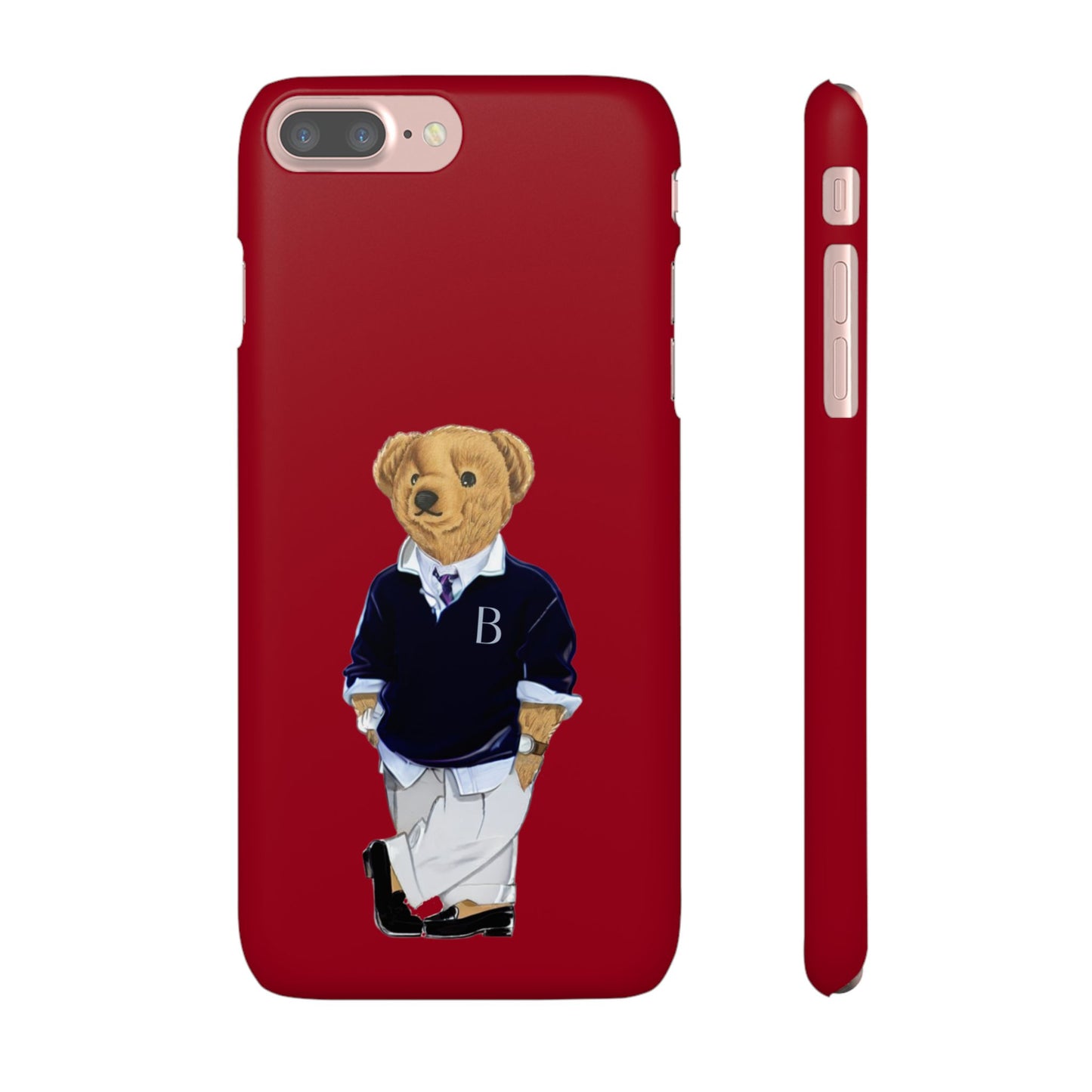 Red Bear Snap Case – Bold & Stylish