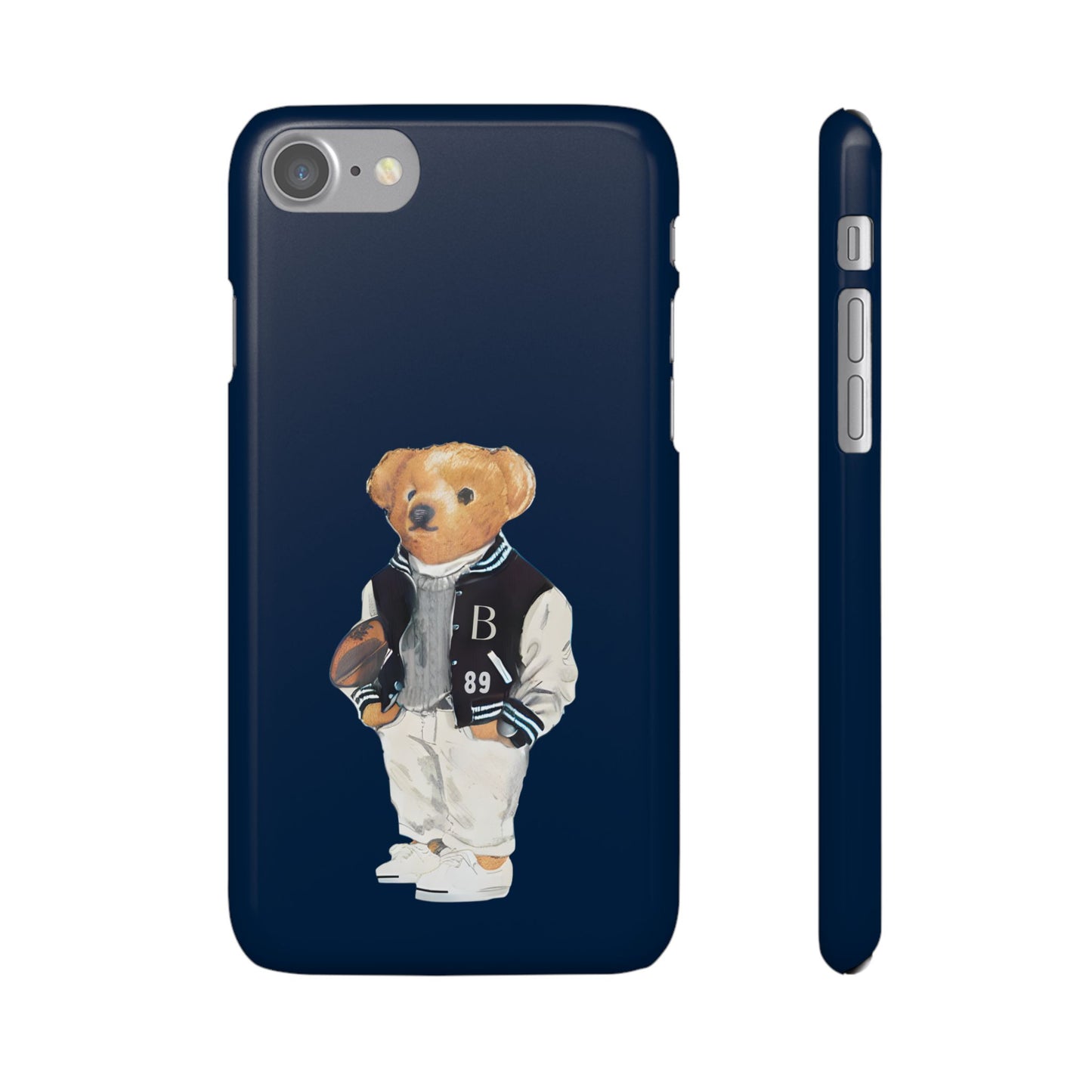 Dark Blue Bear Snap Case – Bold & Stylish