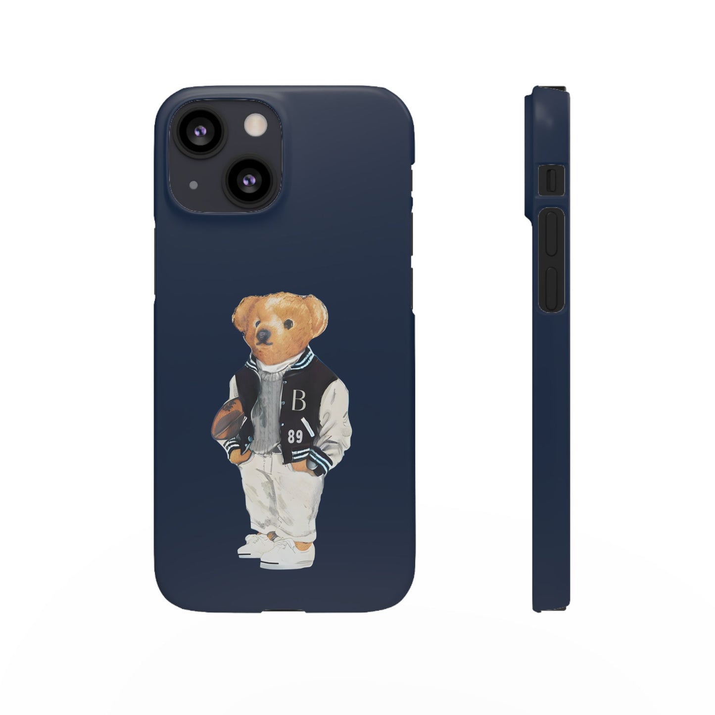 Dark Blue Bear Snap Case – Bold & Stylish