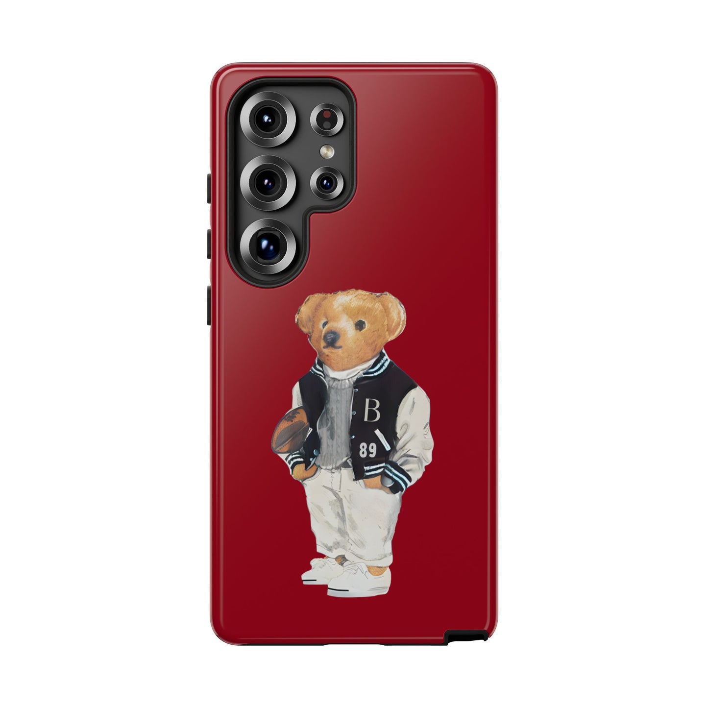 Red Tough Bear Phone Case