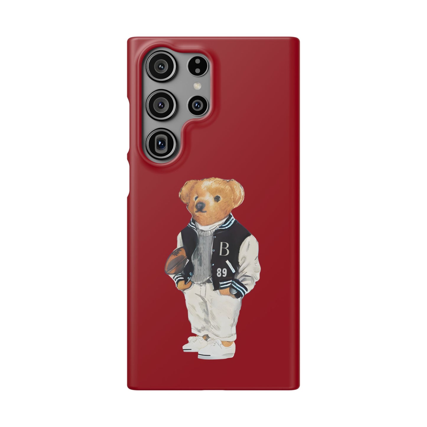 Red Bear Snap Case – Bold & Stylish