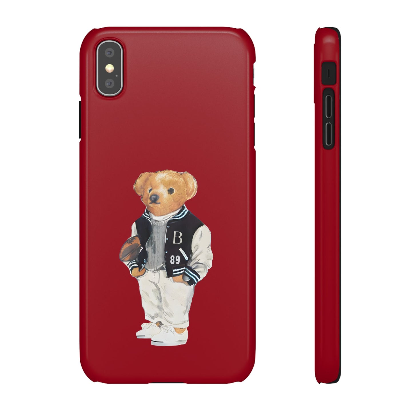 Red Bear Snap Case – Bold & Stylish