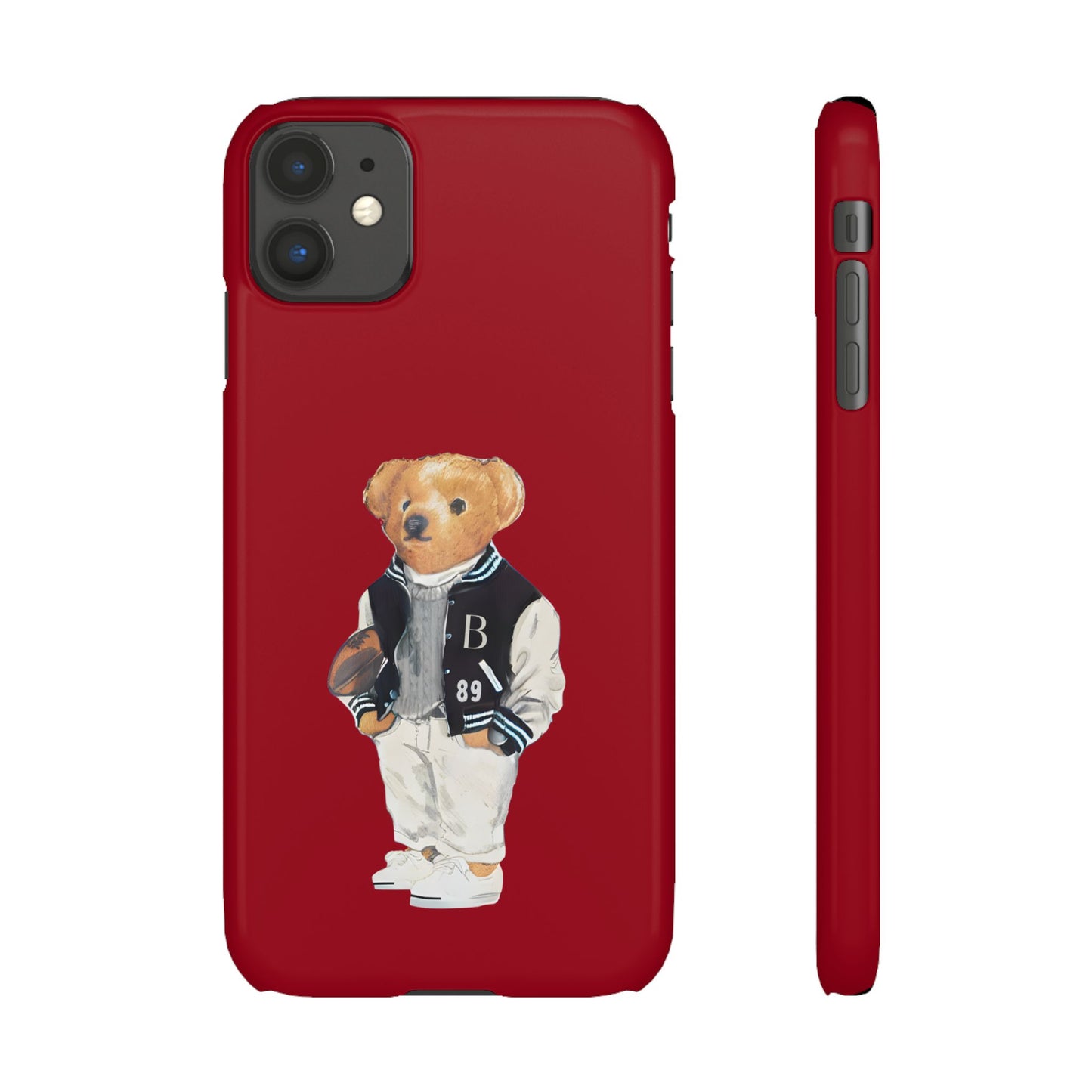 Red Bear Snap Case – Bold & Stylish