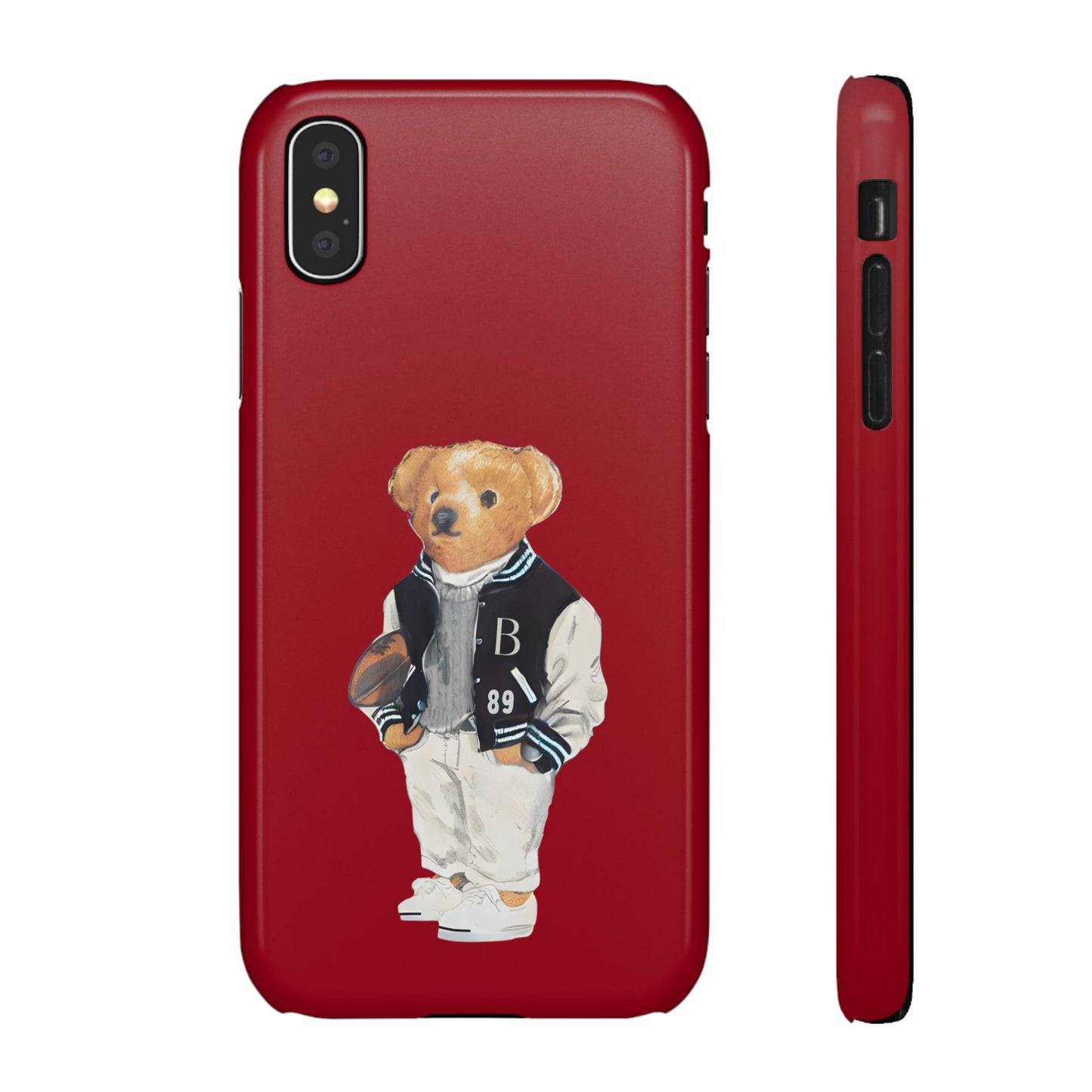 Red Bear Snap Case – Bold & Stylish