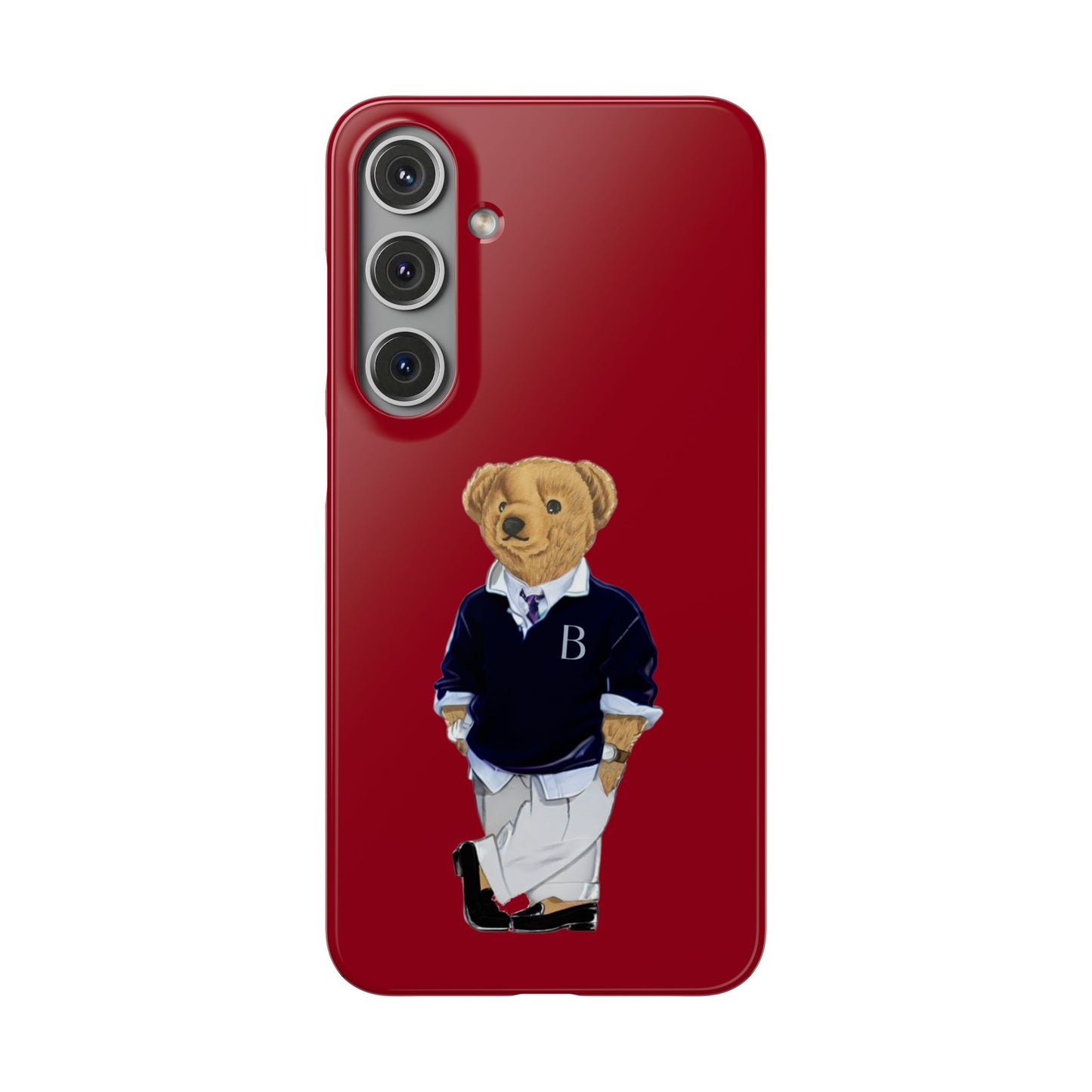 Red Bear Snap Case – Bold & Stylish