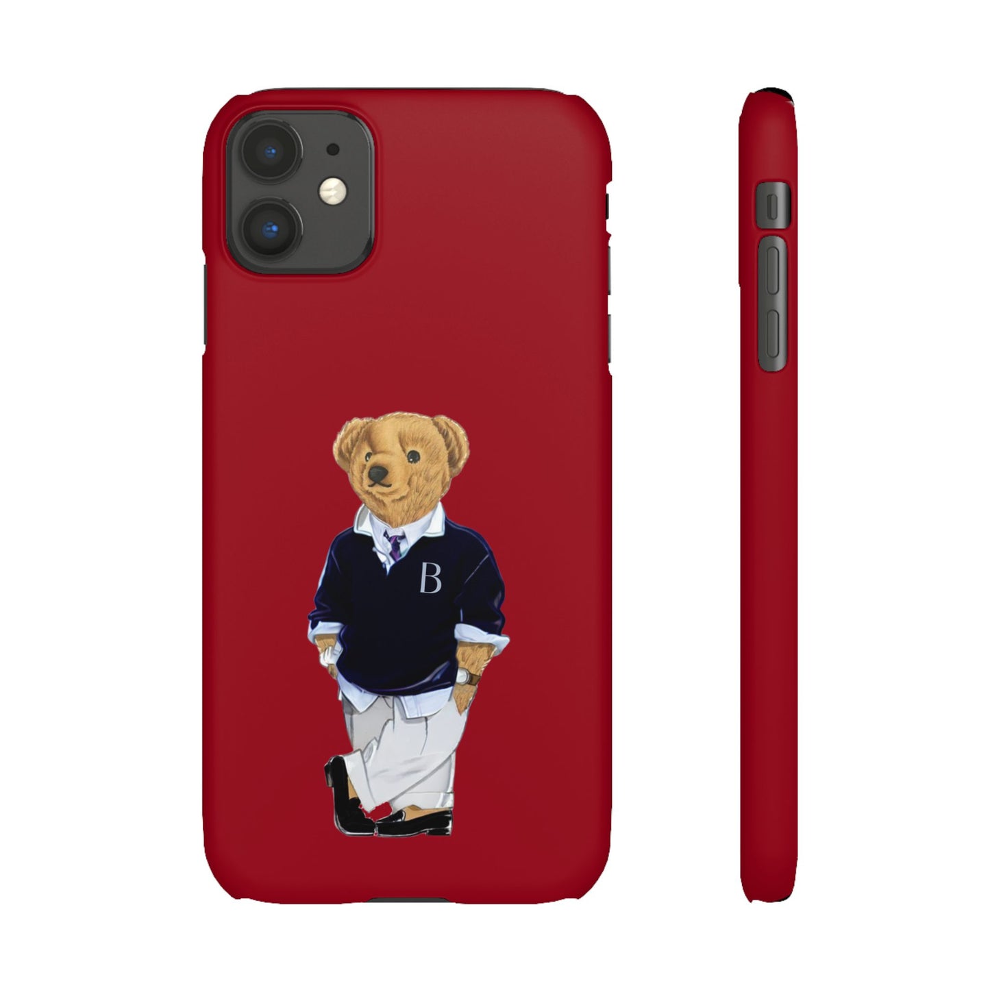 Red Bear Snap Case – Bold & Stylish