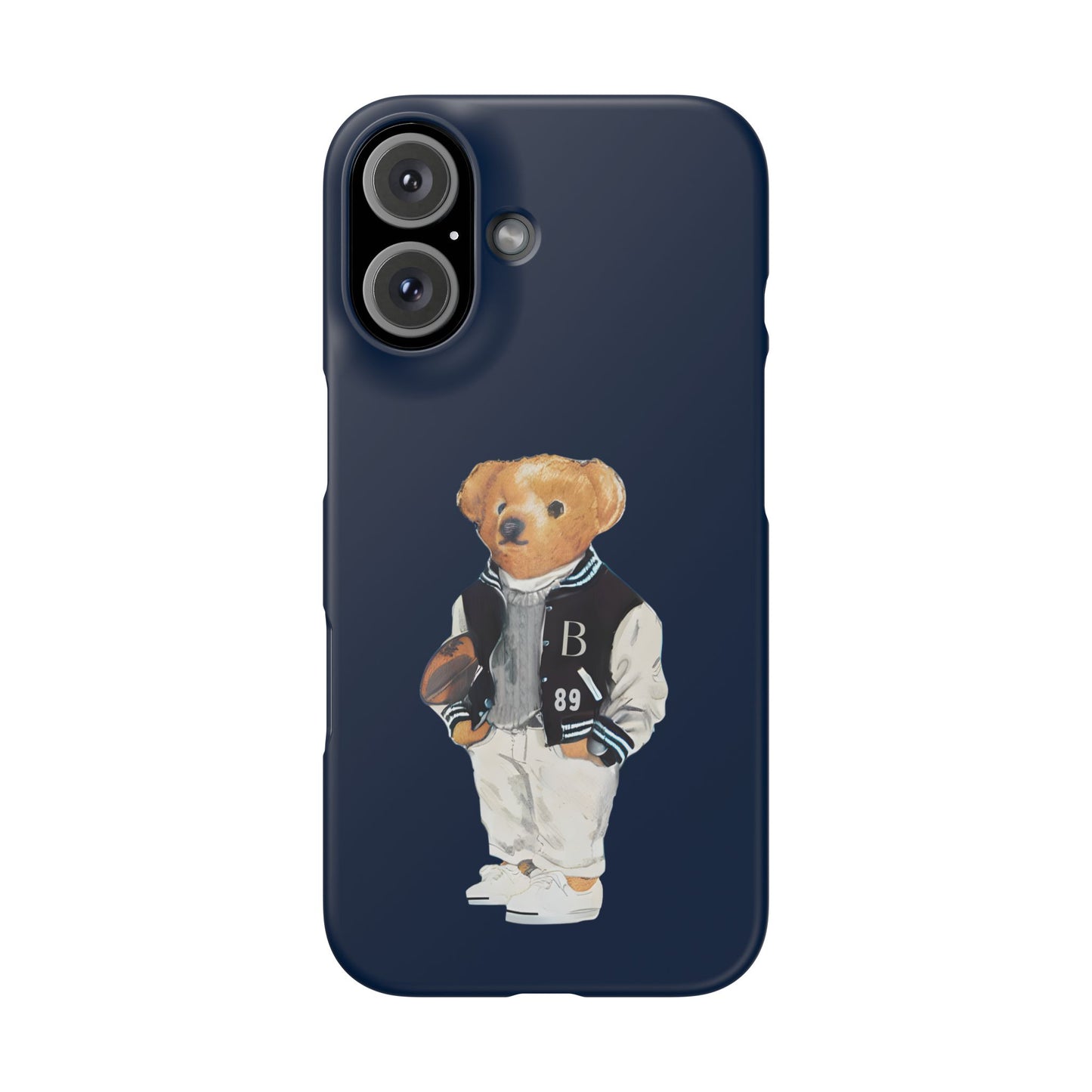 Dark Blue Bear Snap Case – Bold & Stylish