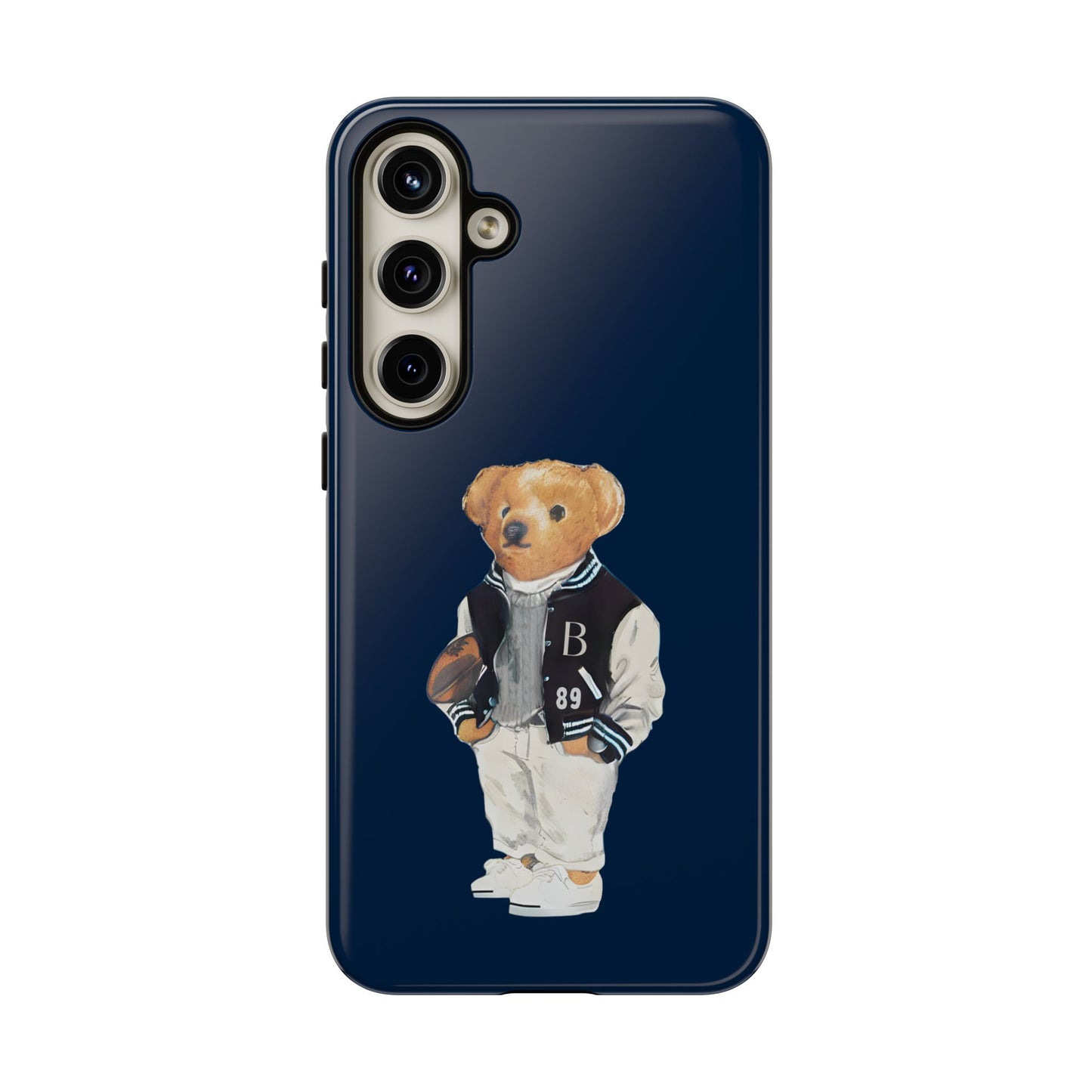 Dark Blue Tough Bear Phone Case