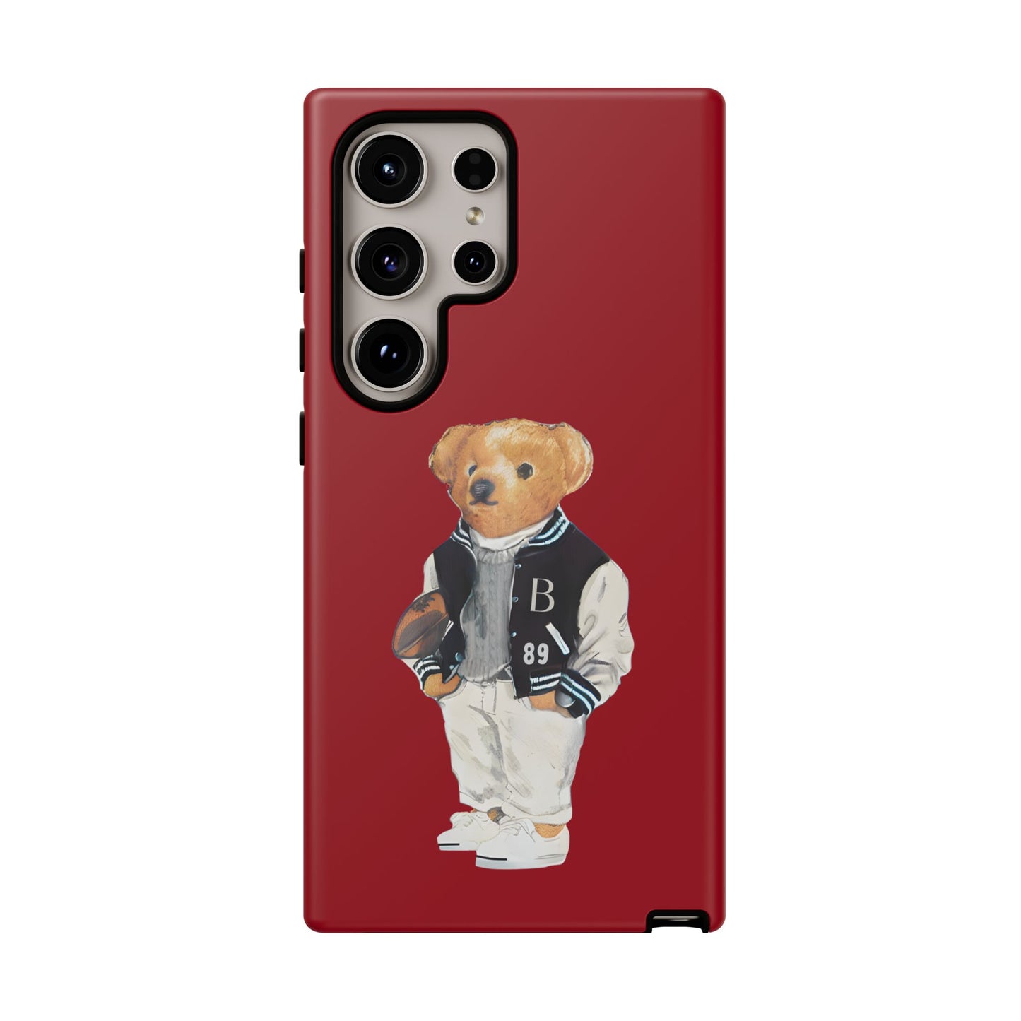 Red Tough Bear Phone Case