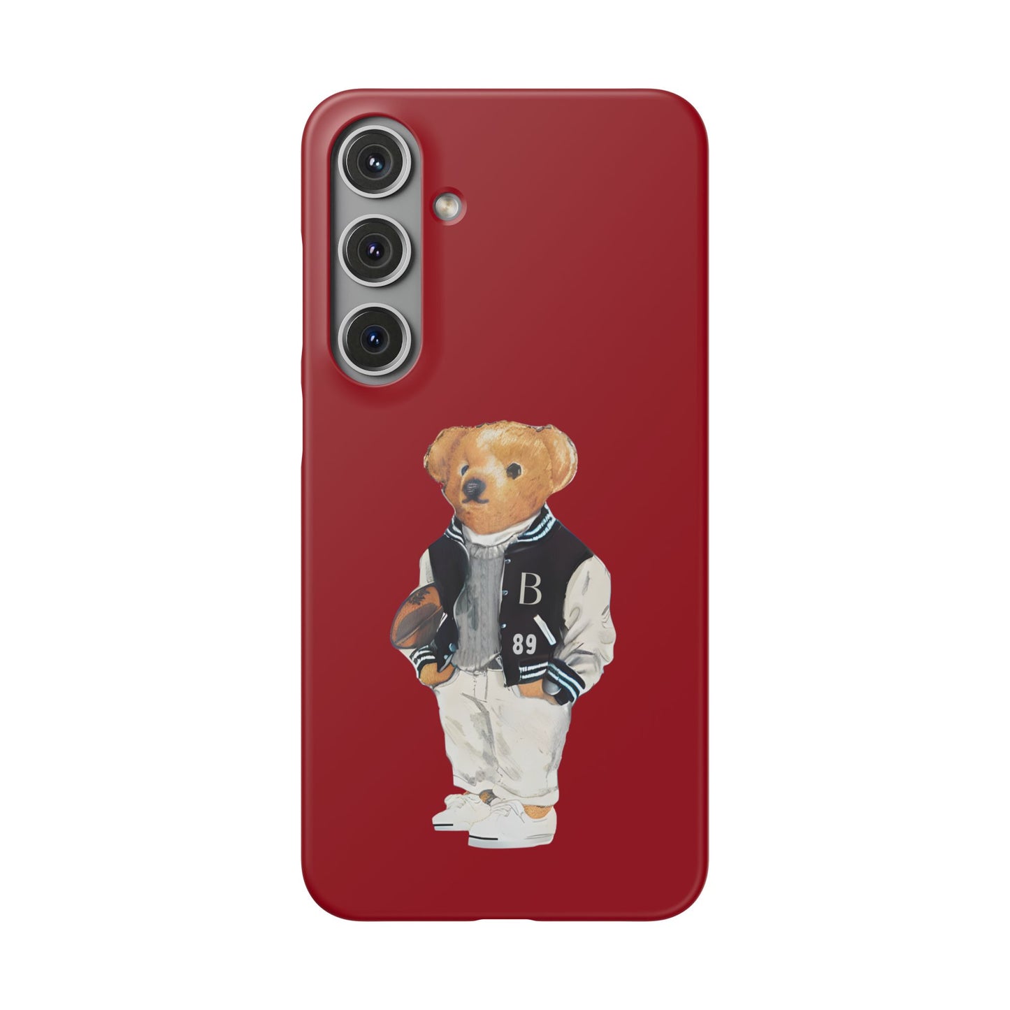 Red Bear Snap Case – Bold & Stylish