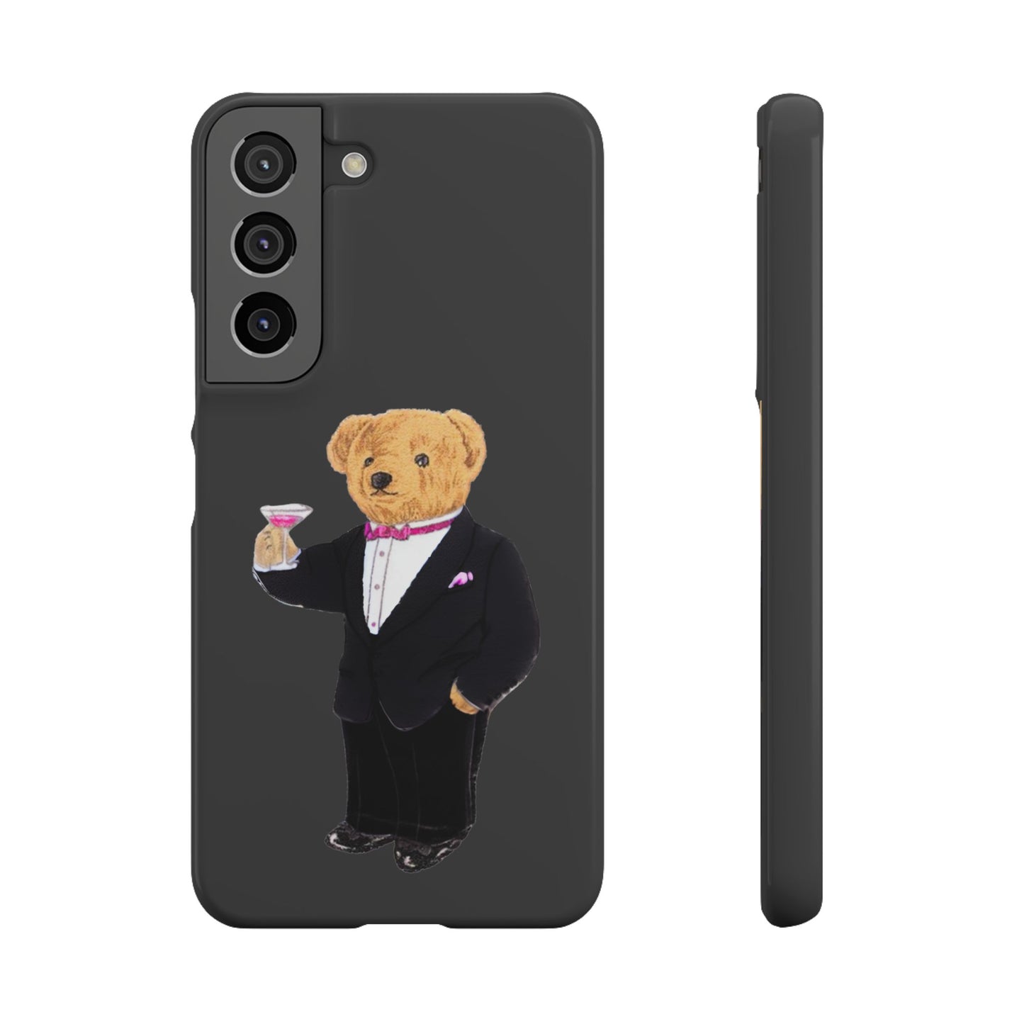 Light Black Bear Snap Case – Bold & Stylish