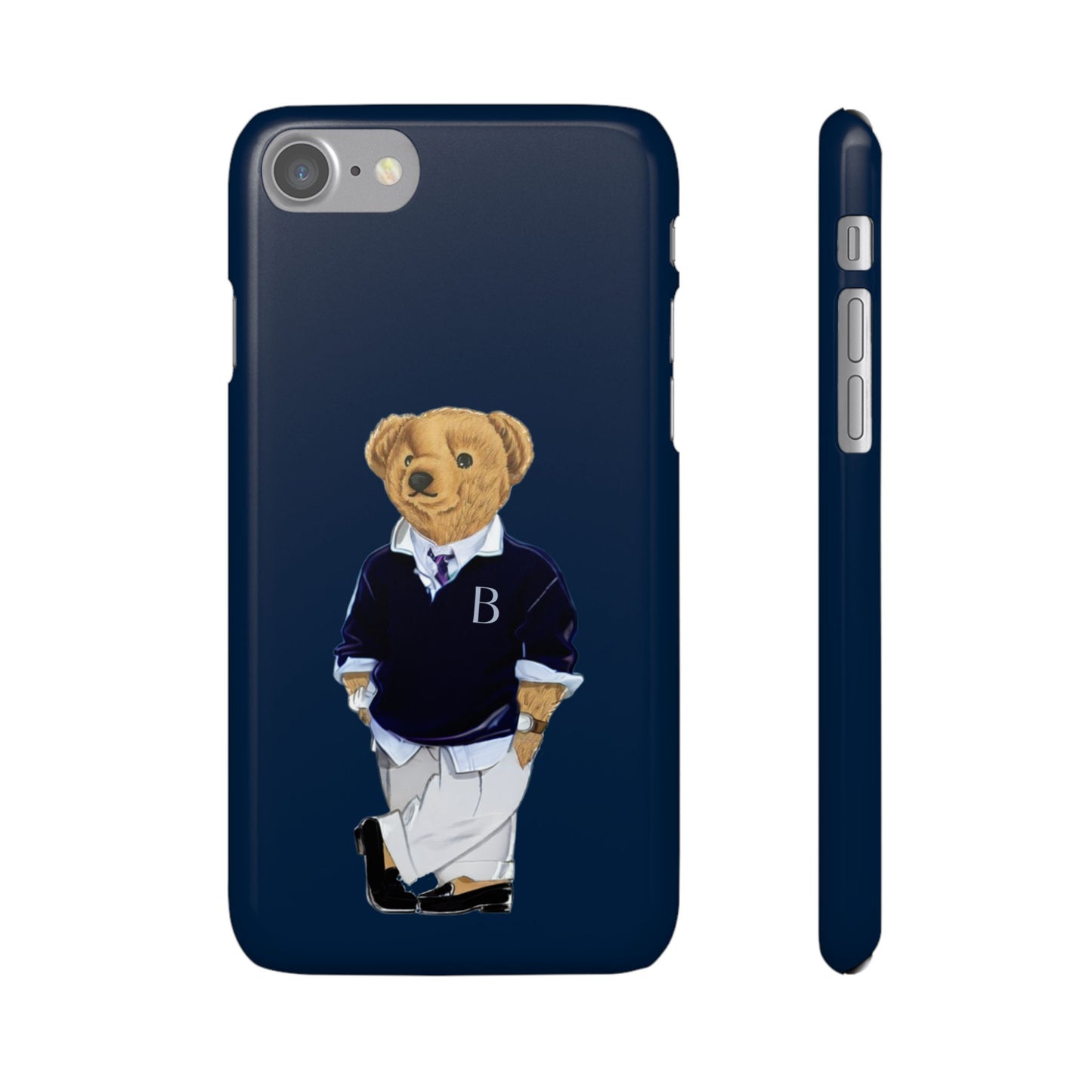 Dark Blue Bear Snap Case – Bold & Stylish