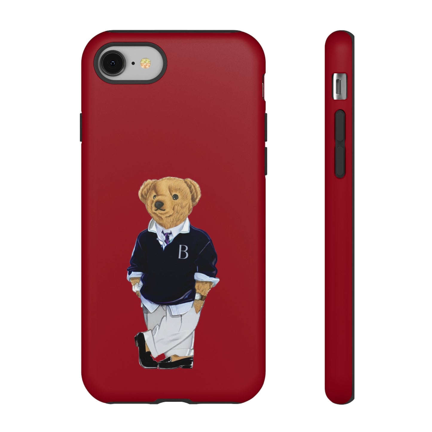 Red Bear Though Phone Case