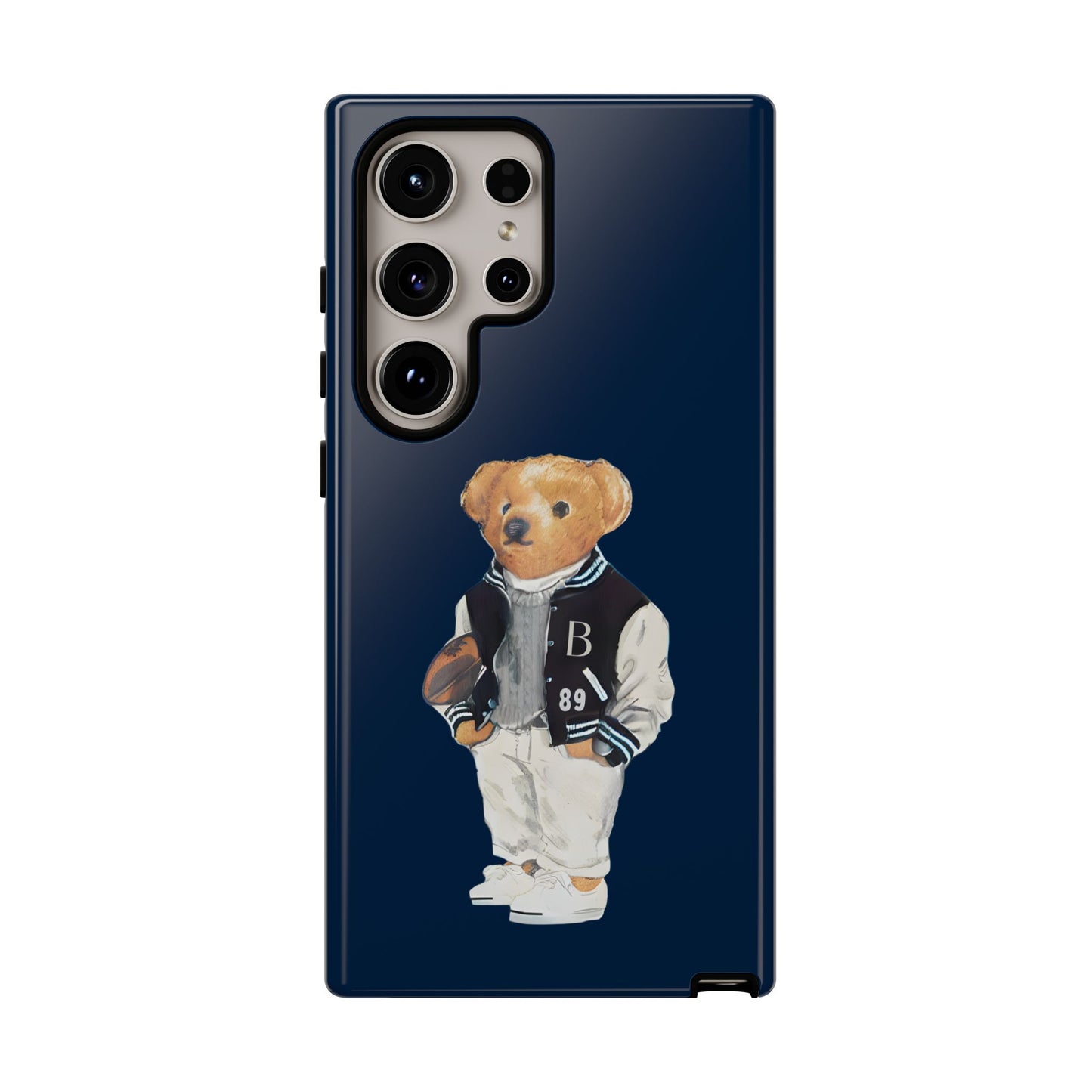 Dark Blue Tough Bear Phone Case