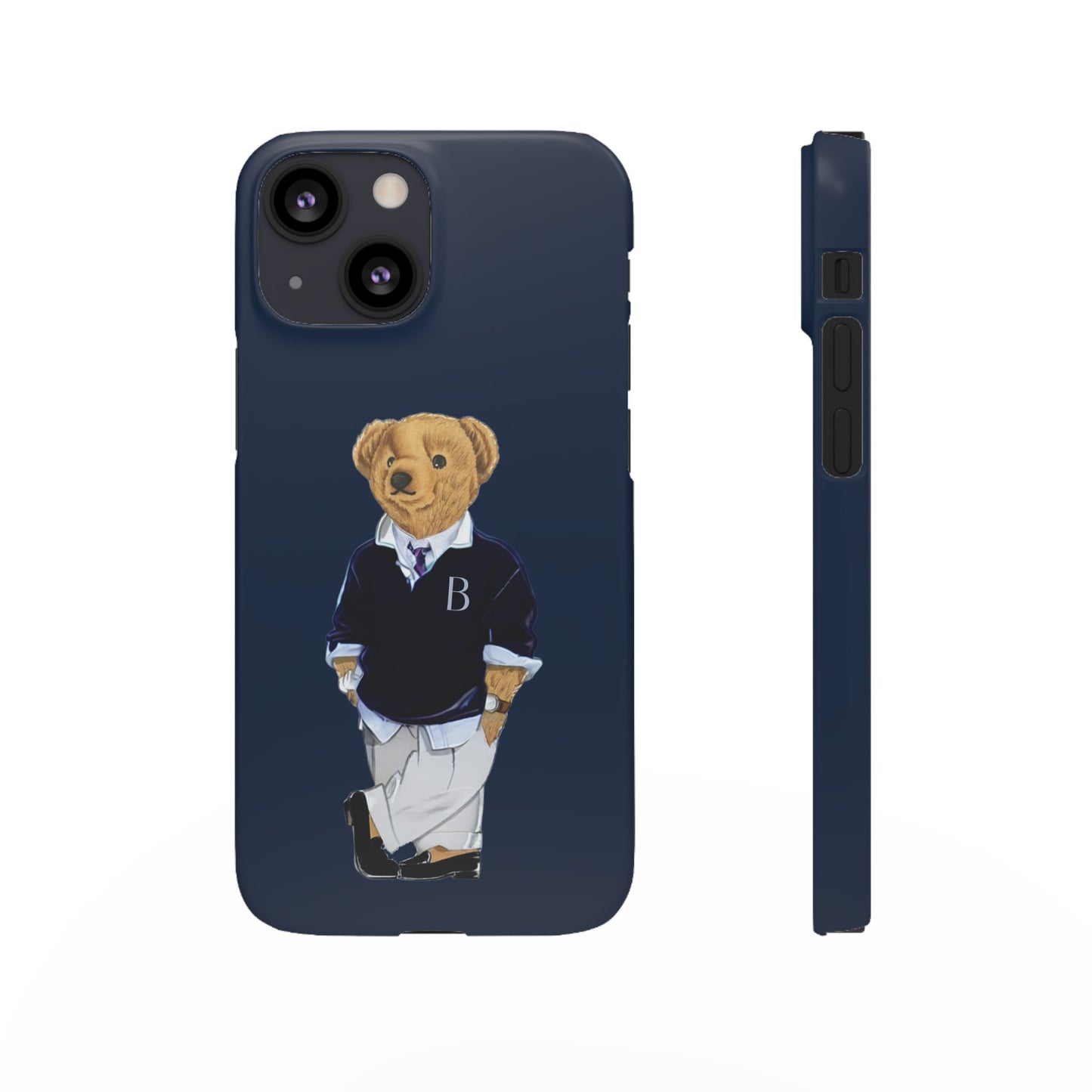 Dark Blue Bear Snap Case – Bold & Stylish