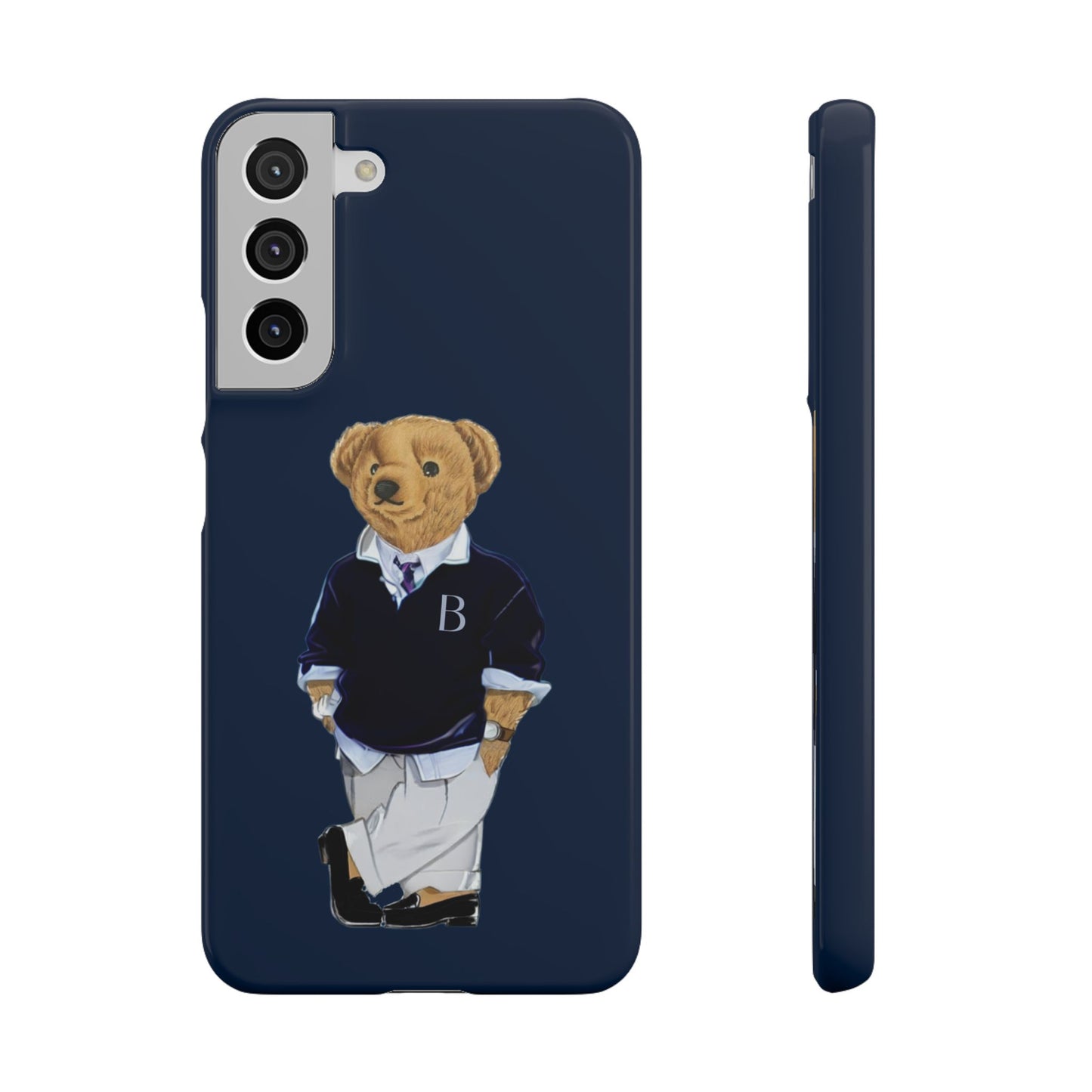 Dark Blue Bear Snap Case – Bold & Stylish