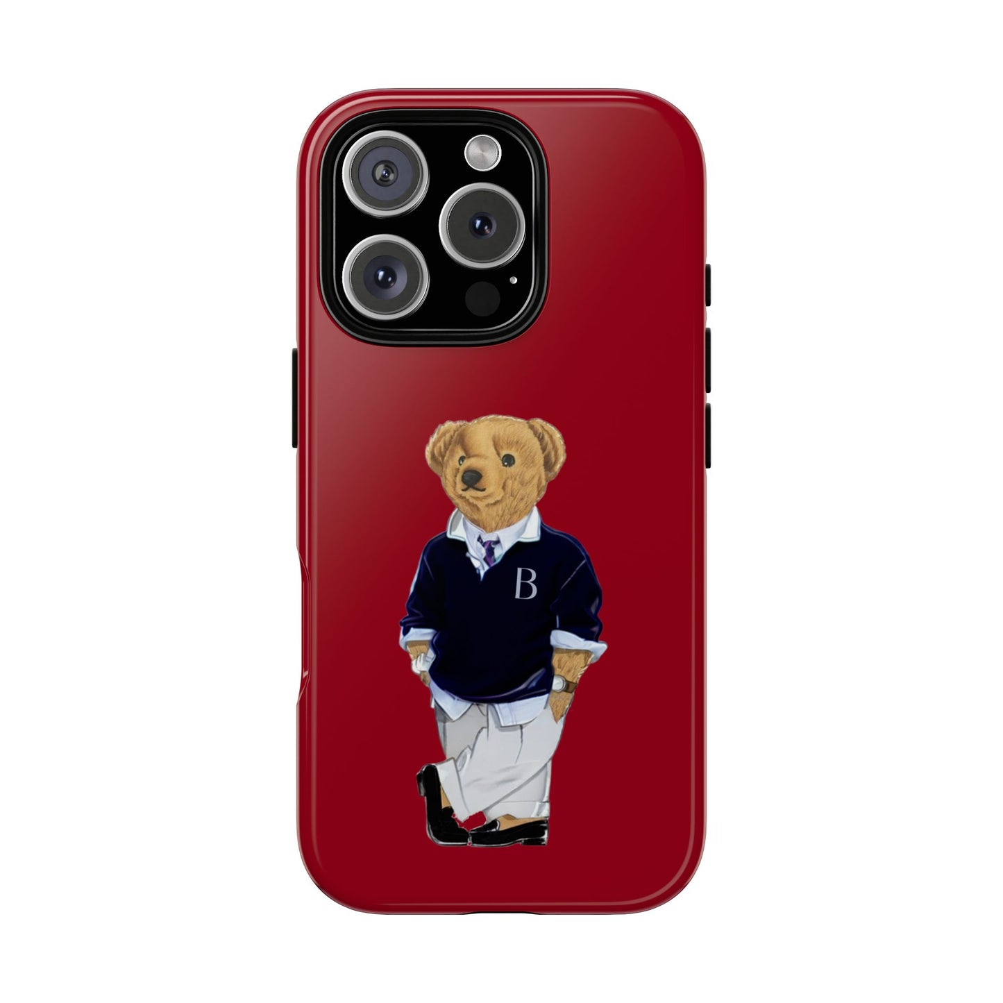 Red Bear Though Phone Case