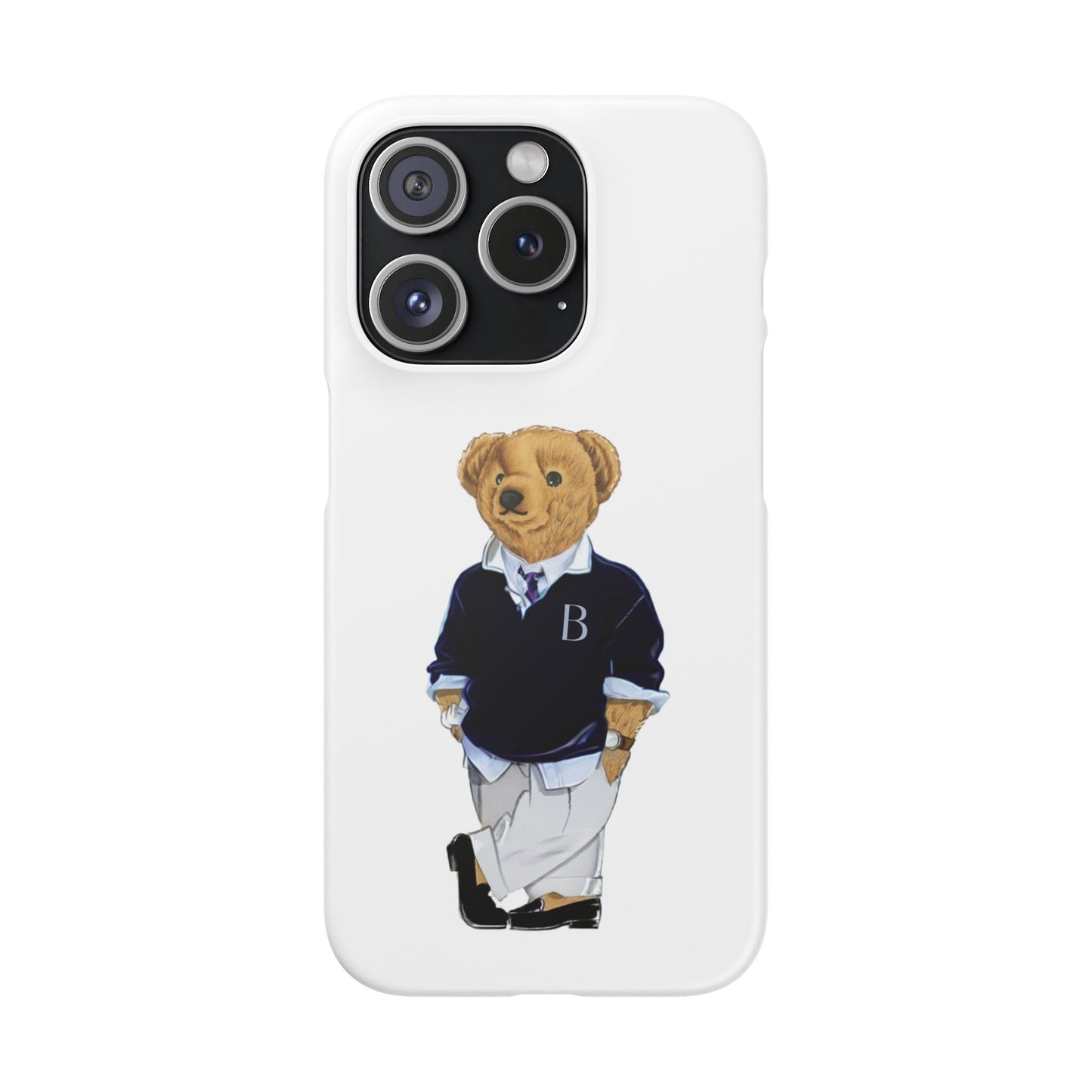 White Bear Snap Case – Bold & Stylish