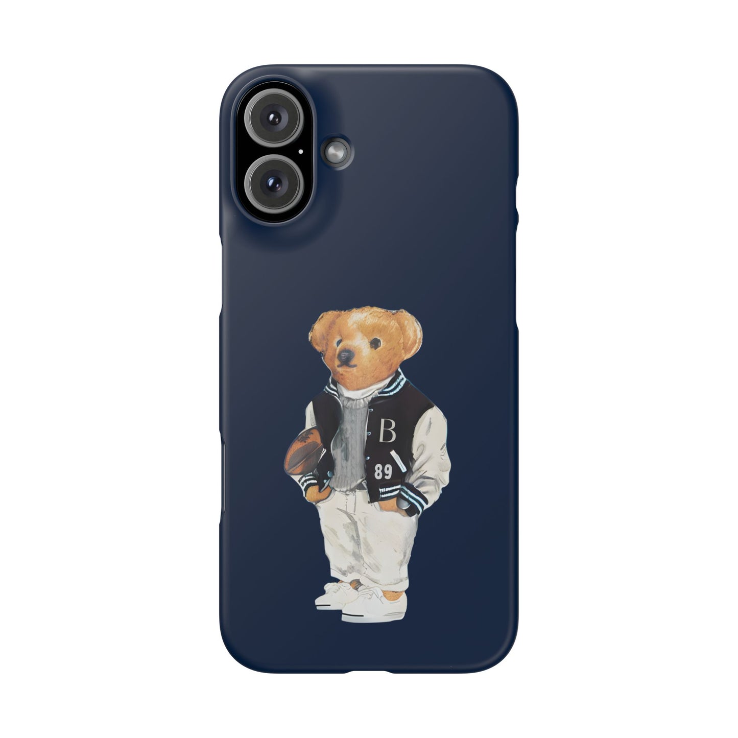 Dark Blue Bear Snap Case – Bold & Stylish