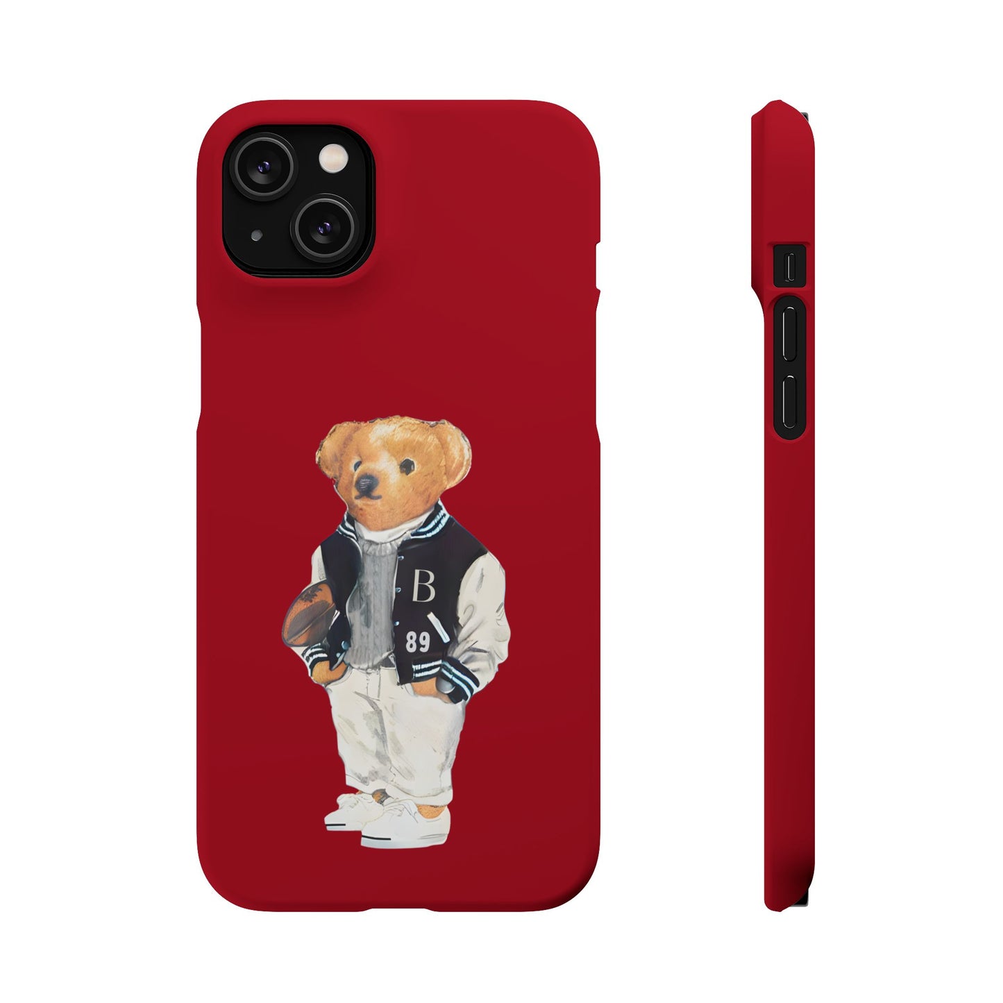 Red Bear Snap Case – Bold & Stylish