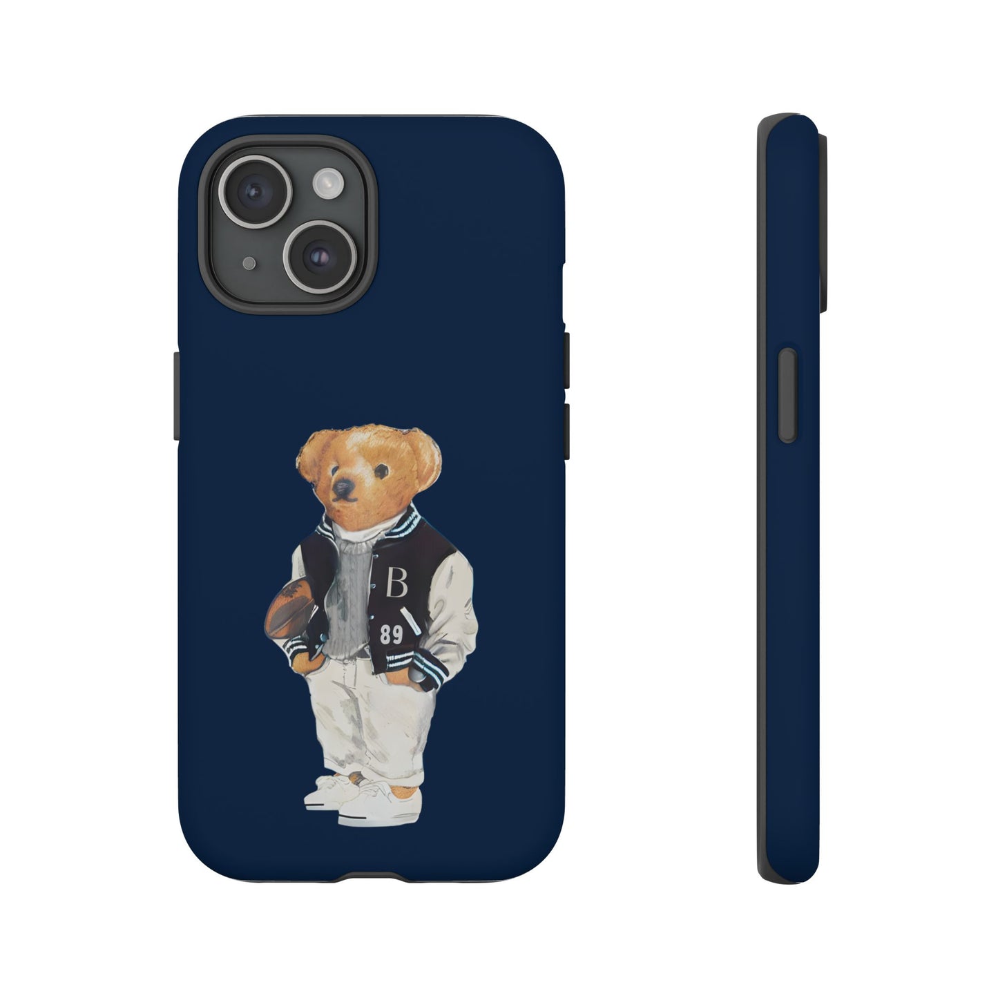 Dark Blue Tough Bear Phone Case