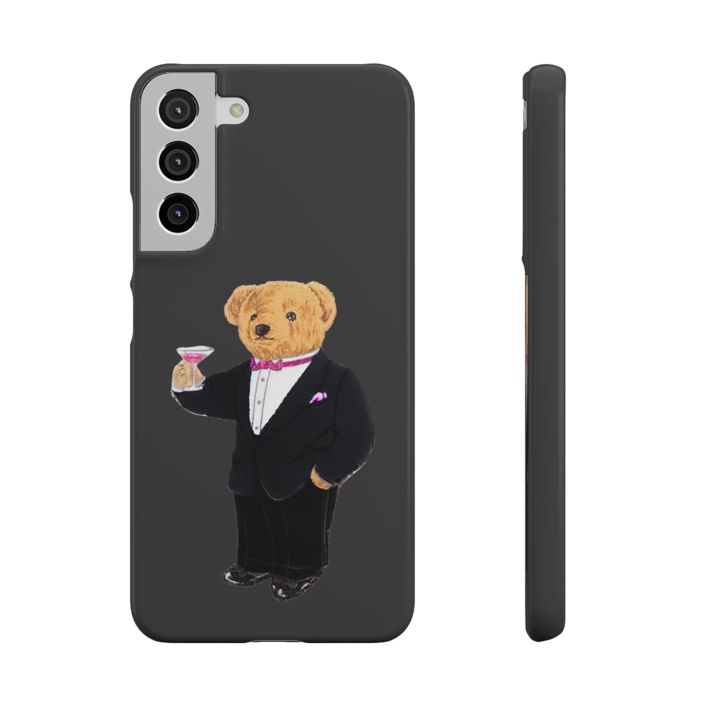 Light Black Bear Snap Case – Bold & Stylish