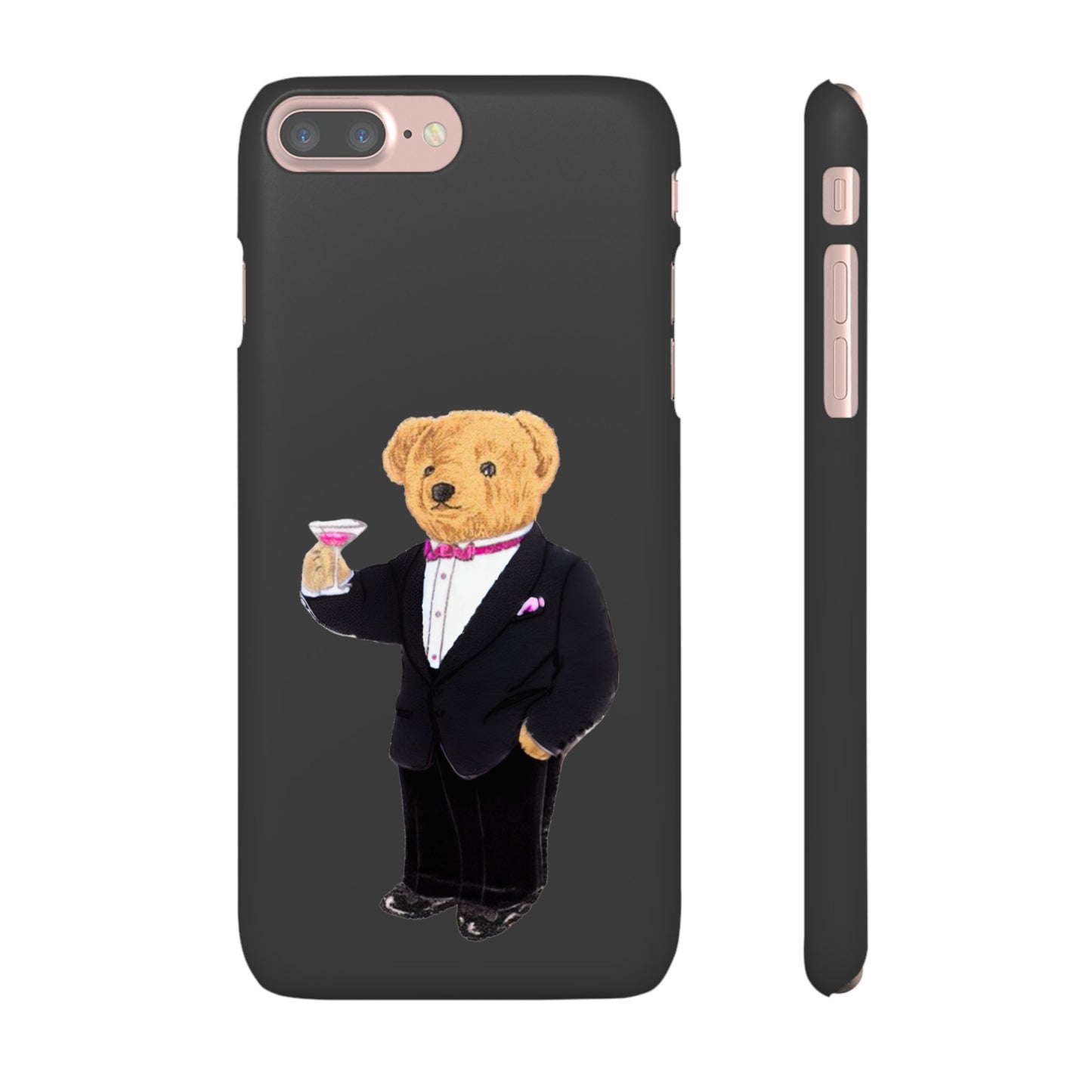 Light Black Bear Snap Case – Bold & Stylish