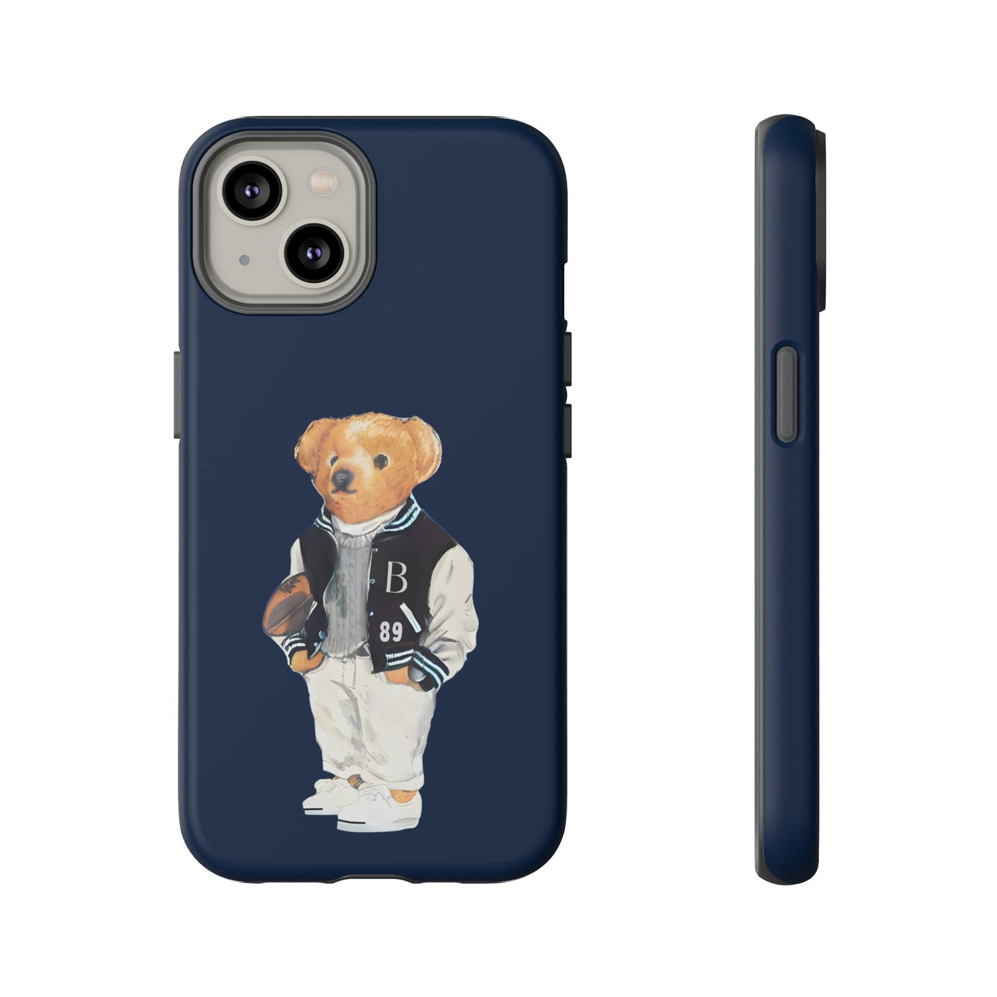 Dark Blue Tough Bear Phone Case