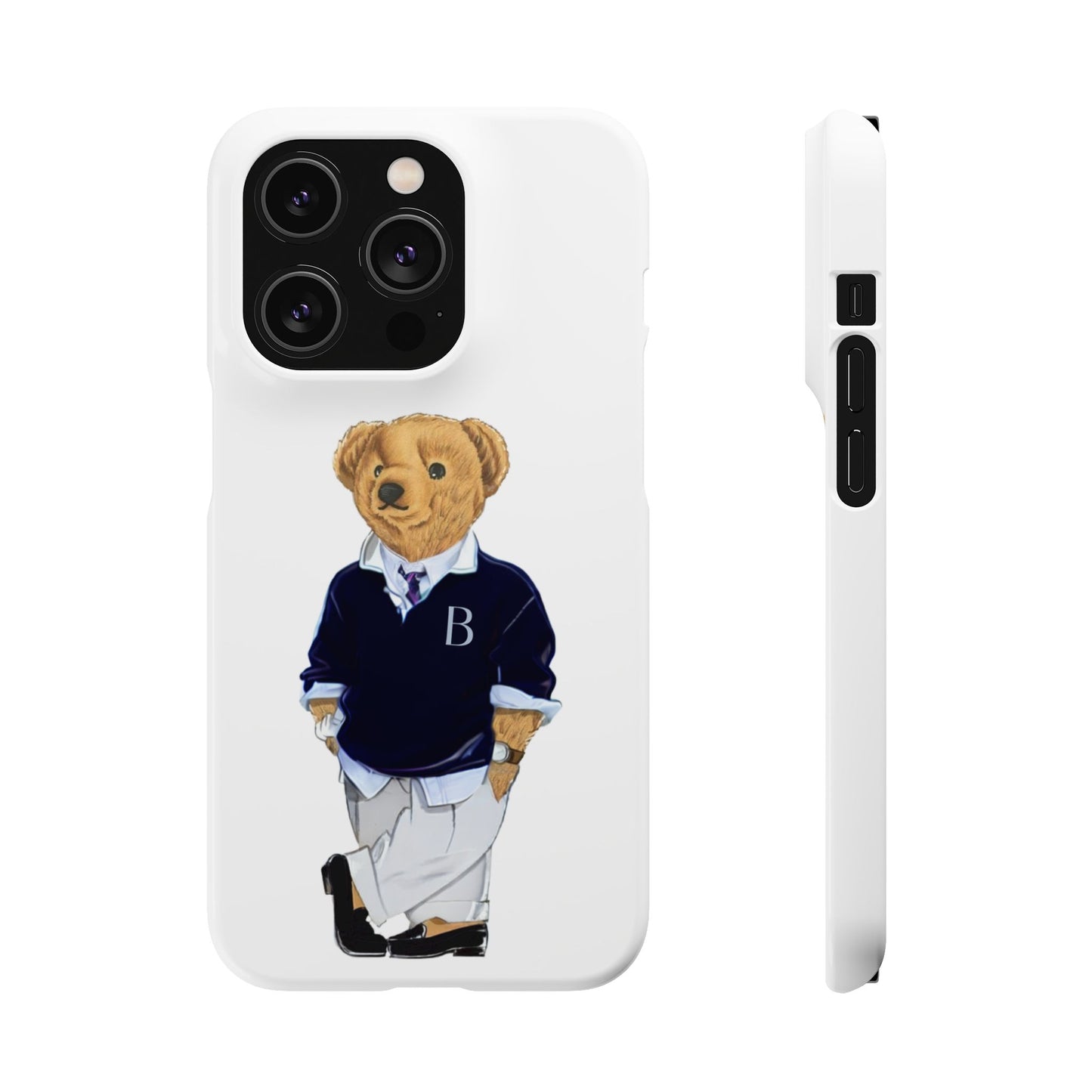 White Bear Snap Case – Bold & Stylish