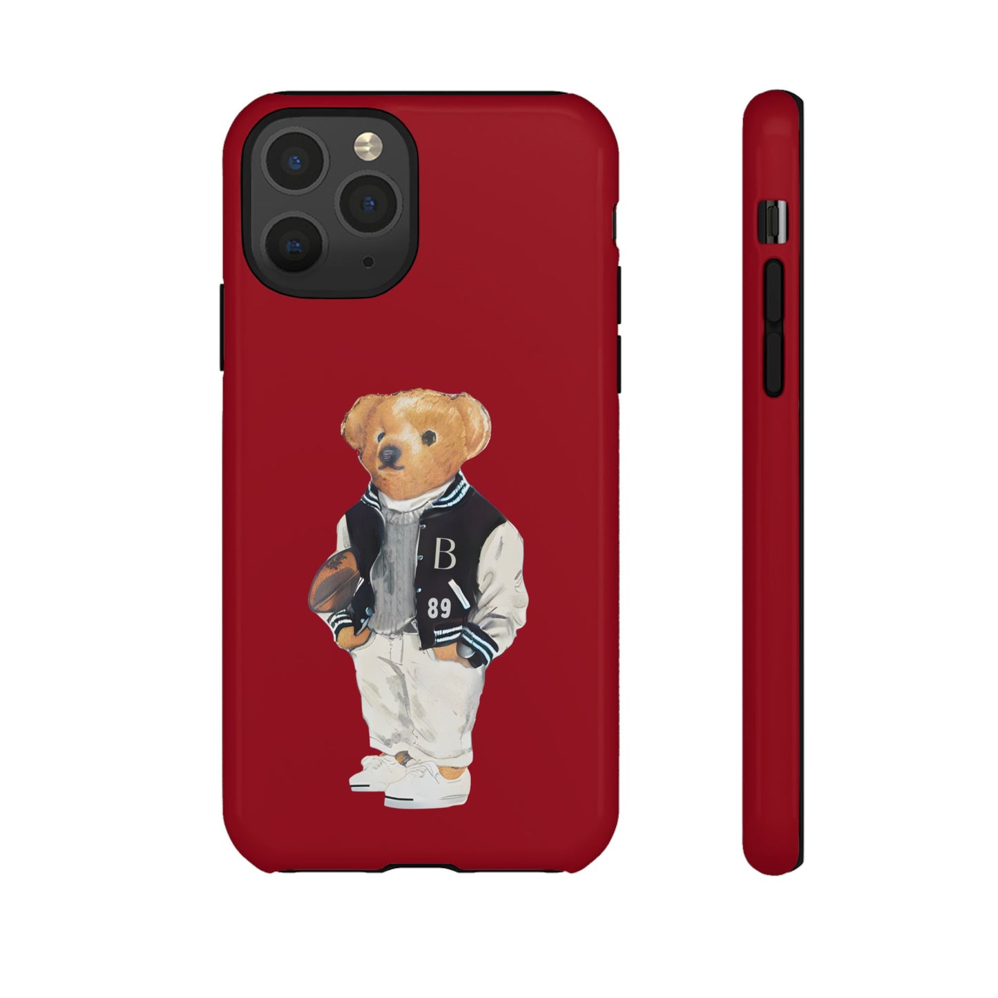 Red Tough Bear Phone Case