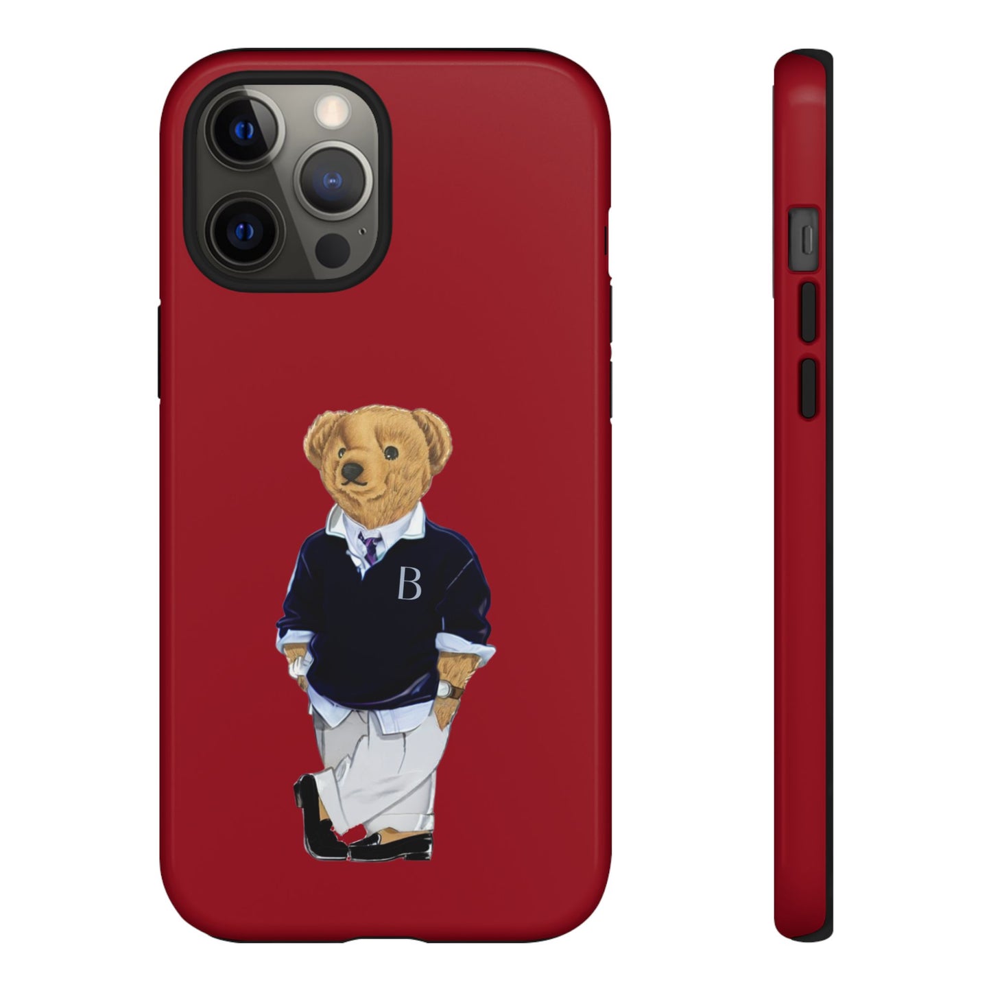 Red Bear Though Phone Case