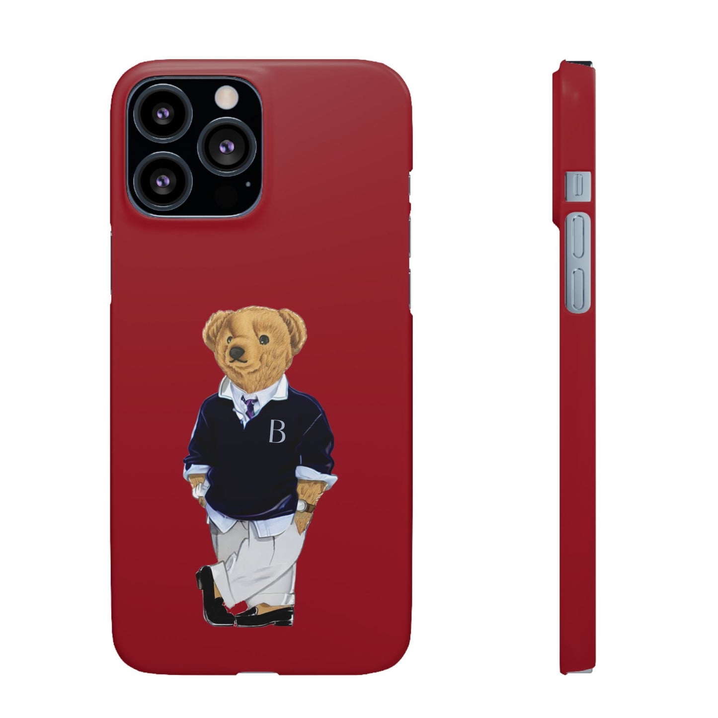 Red Bear Snap Case – Bold & Stylish