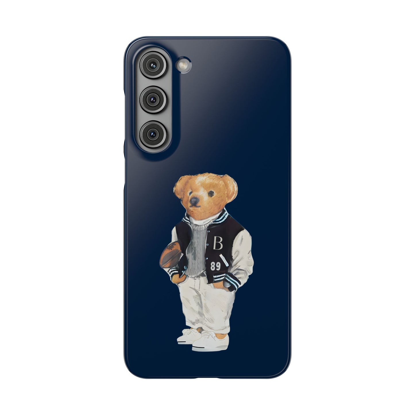 Dark Blue Bear Snap Case – Bold & Stylish