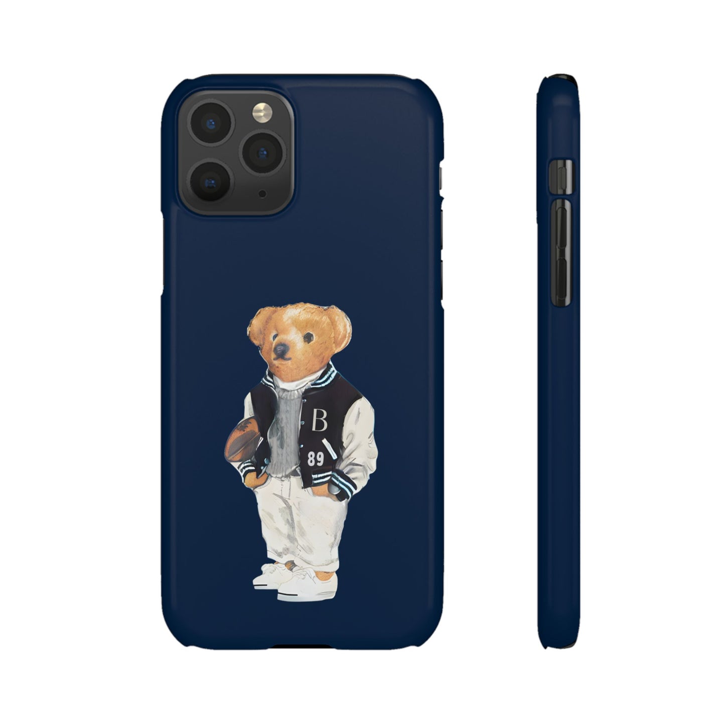 Dark Blue Bear Snap Case – Bold & Stylish