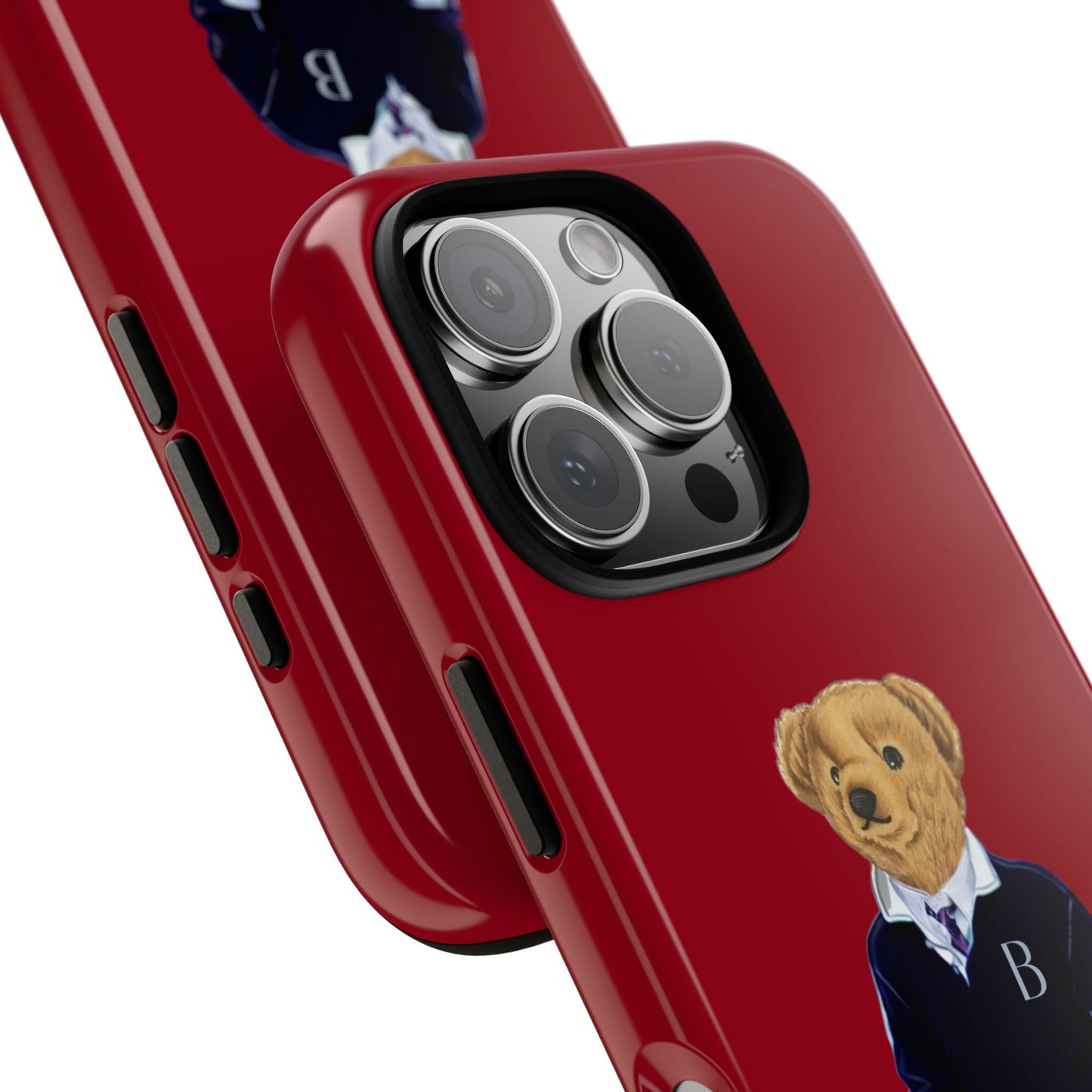 Red Bear Though Phone Case