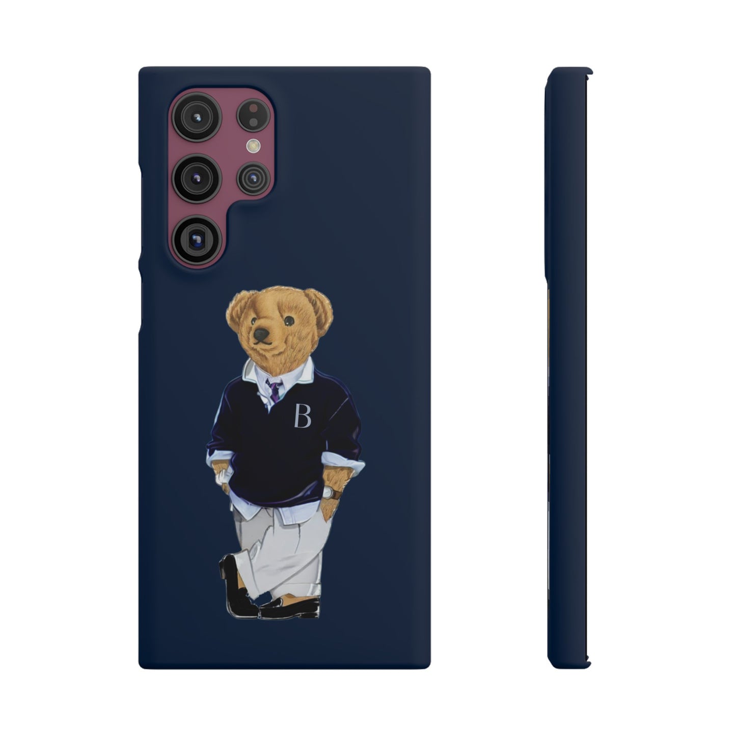 Dark Blue Bear Snap Case – Bold & Stylish