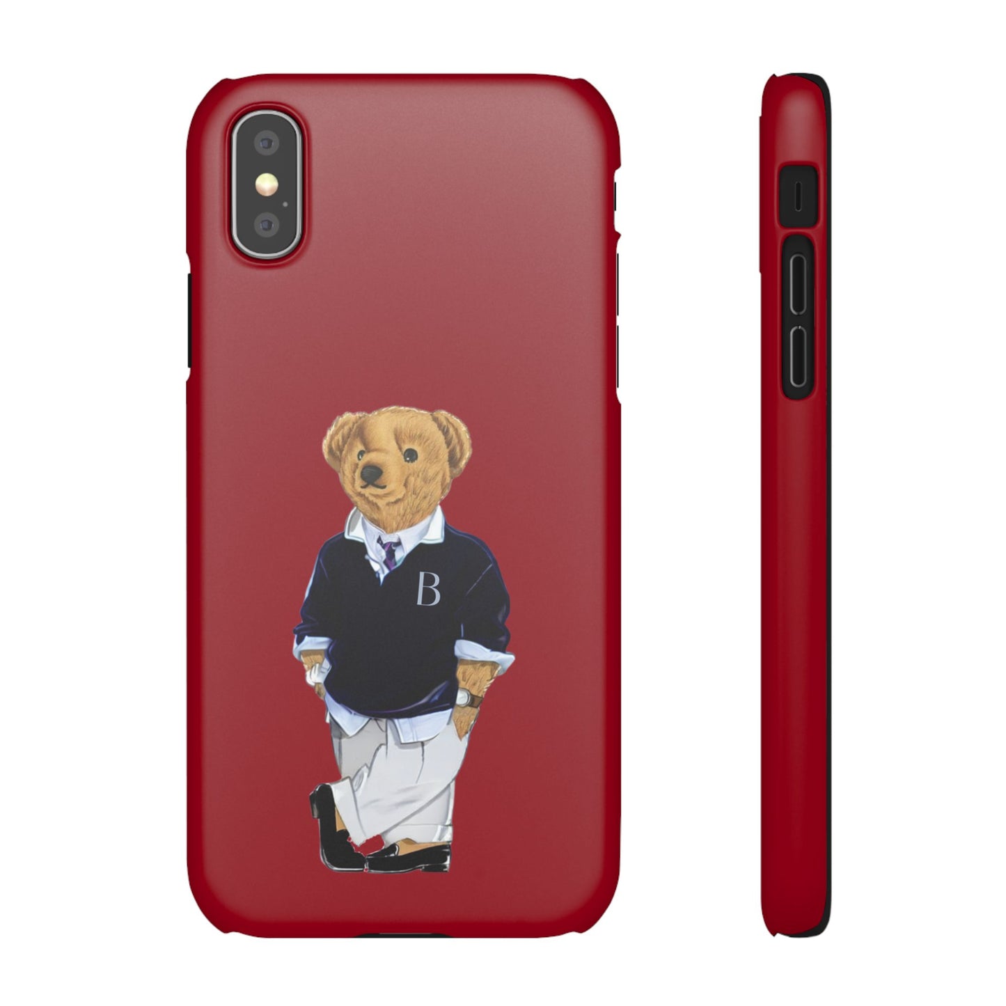 Red Bear Snap Case – Bold & Stylish