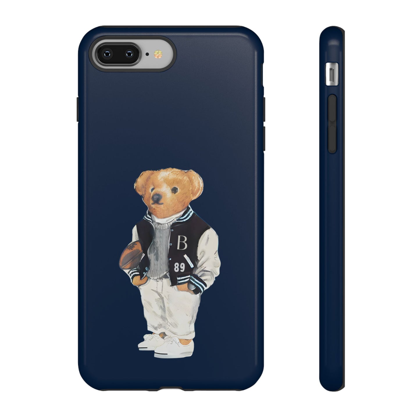 Dark Blue Tough Bear Phone Case